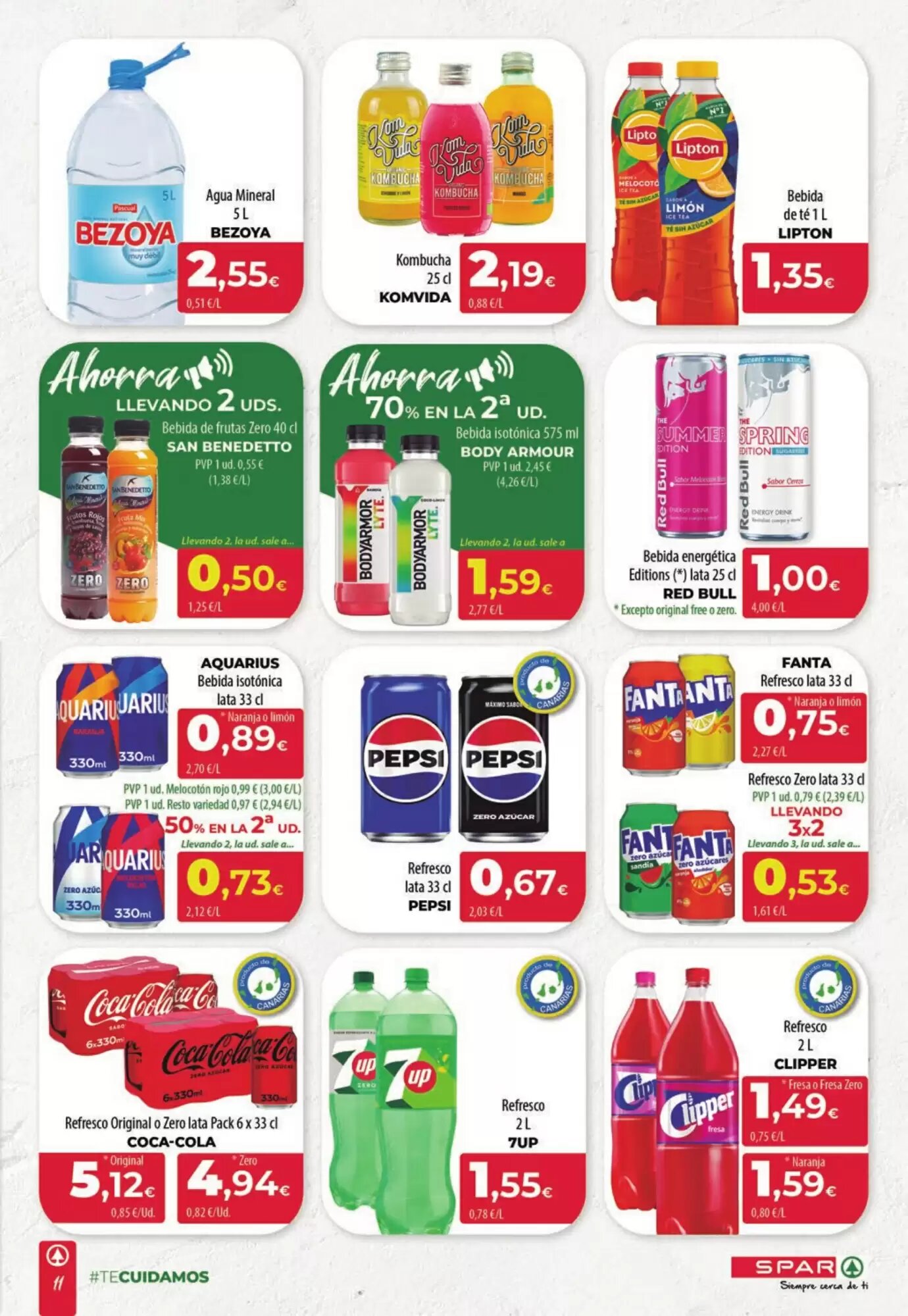 Folleto promocional de Spar Tenerife válido desde el 07/05/2026 - Página 11.