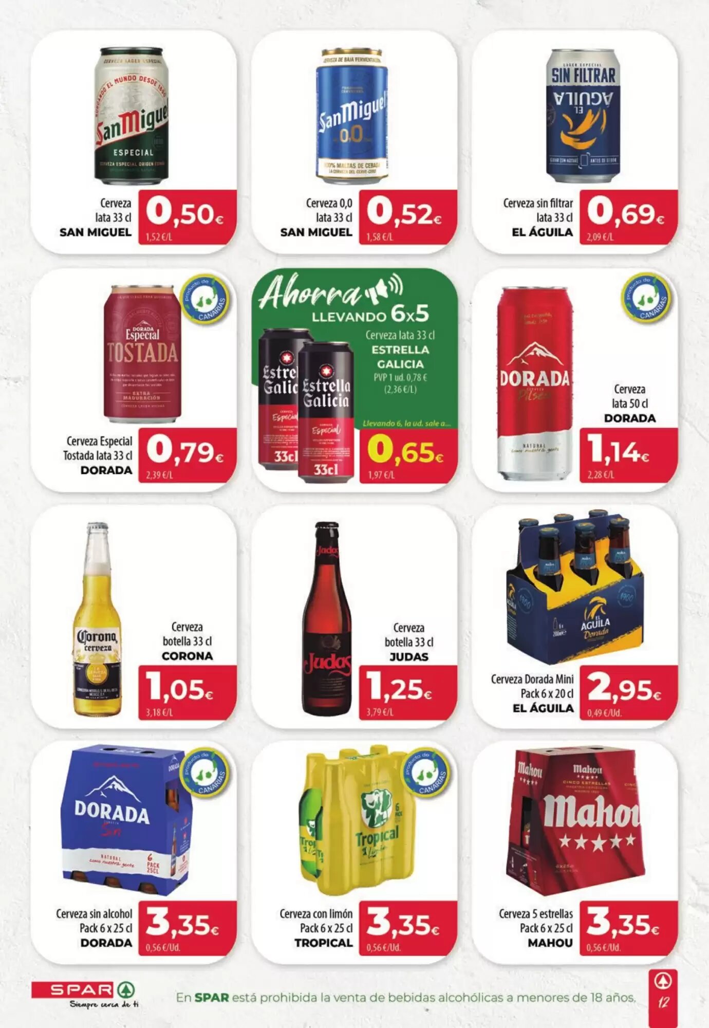 Folleto promocional de Spar Tenerife válido desde el 07/05/2026 - Página 12.
