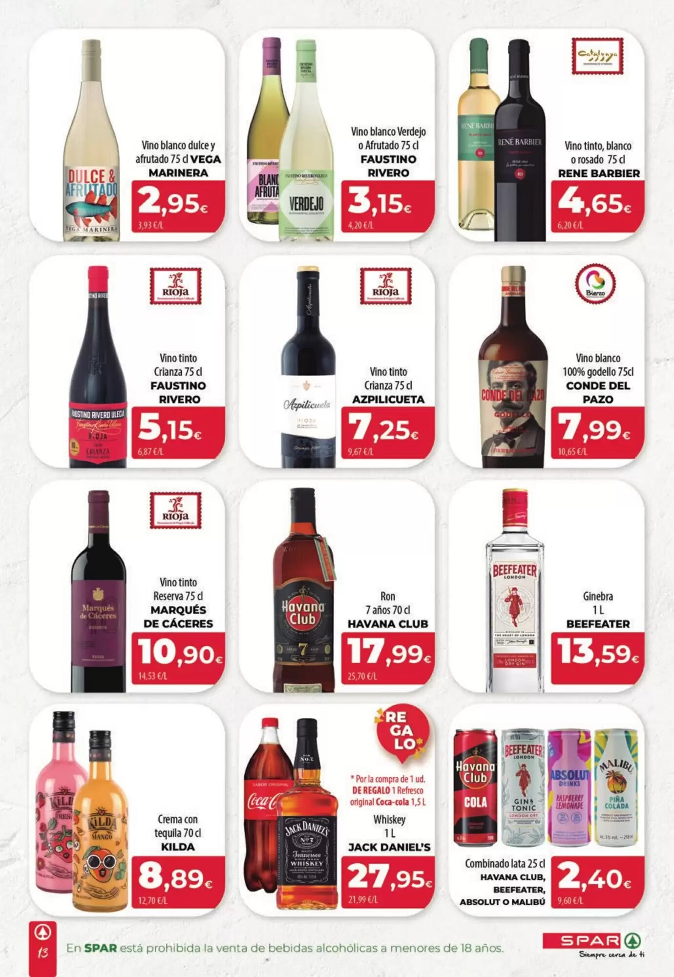 Folleto promocional de Spar Tenerife válido desde el 07/05/2026 - Página 13.