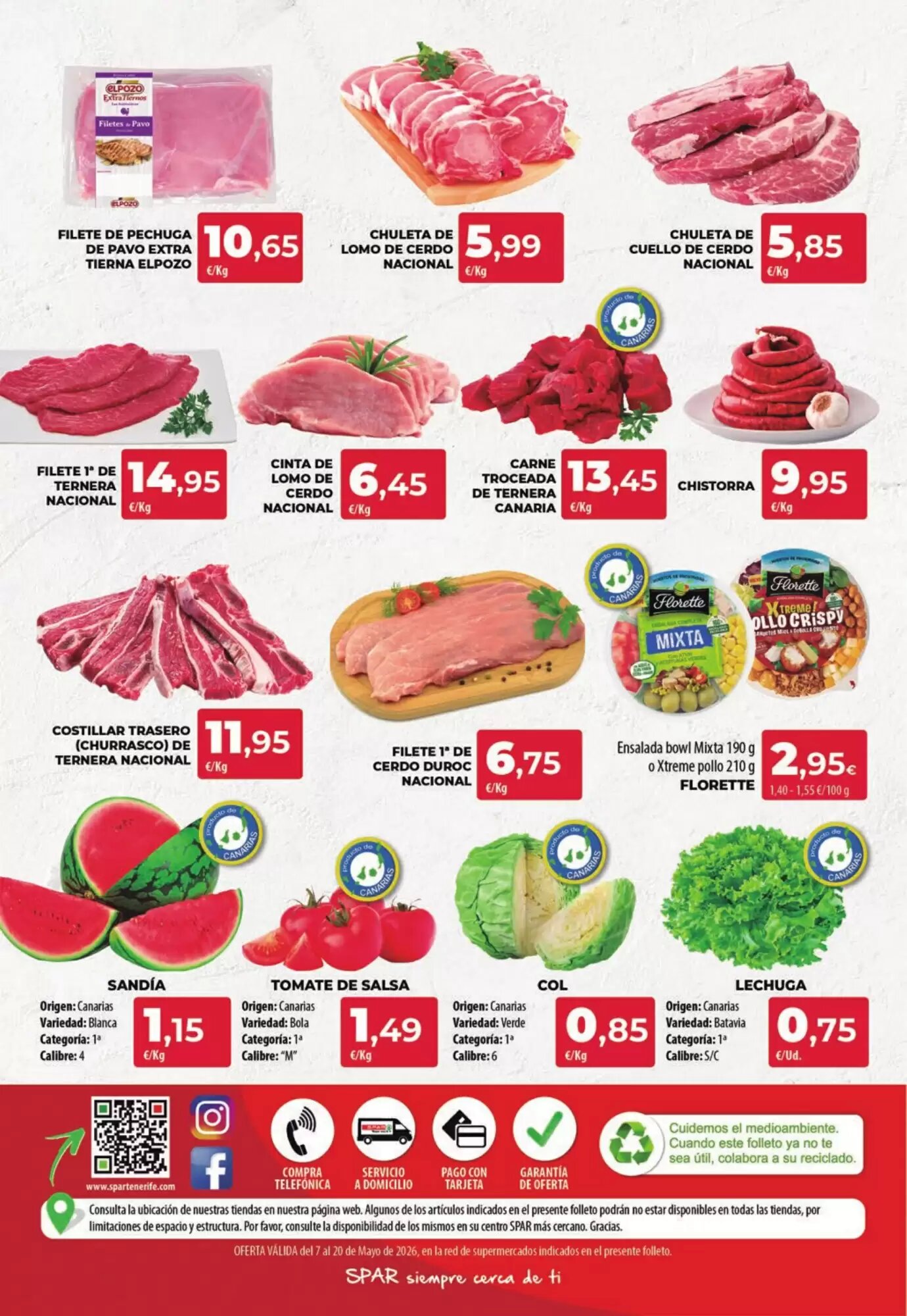 Folleto promocional de Spar Tenerife válido desde el 07/05/2026 - Página 16.