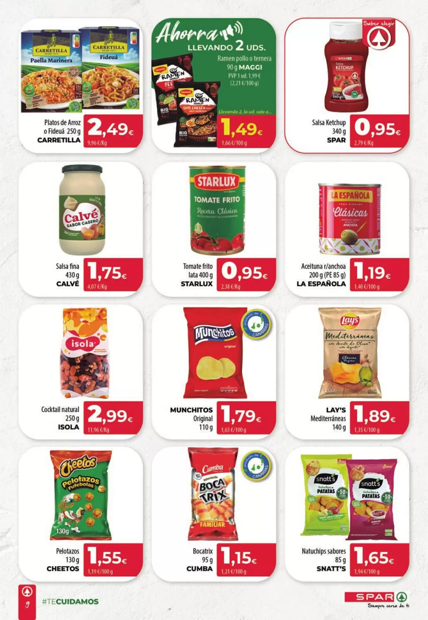 Folleto promocional de Spar Tenerife válido desde el 07/05/2026 - Página 9.