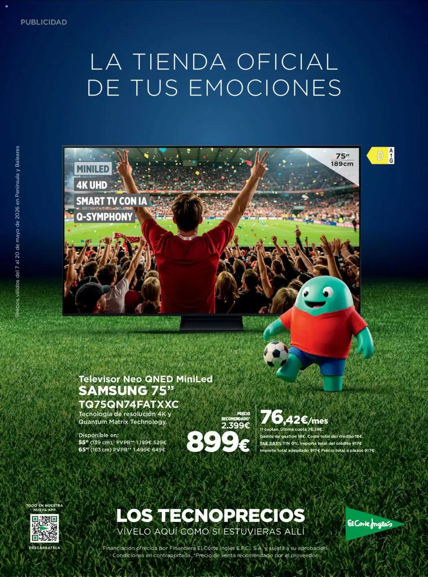 Folleto promocional de El Corte Inglés válido desde el 07/05/2026 - Página 1.