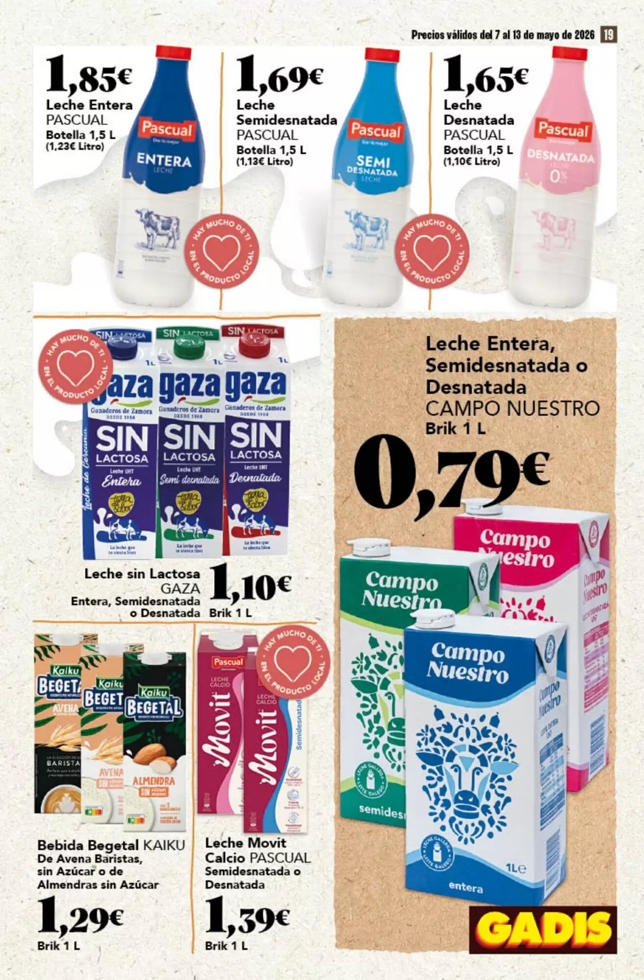 Folleto promocional de Gadis válido desde el 07/05/2026 - Página 19.