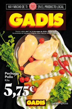 Folleto promocional de Gadis válido desde el 07/05/2026