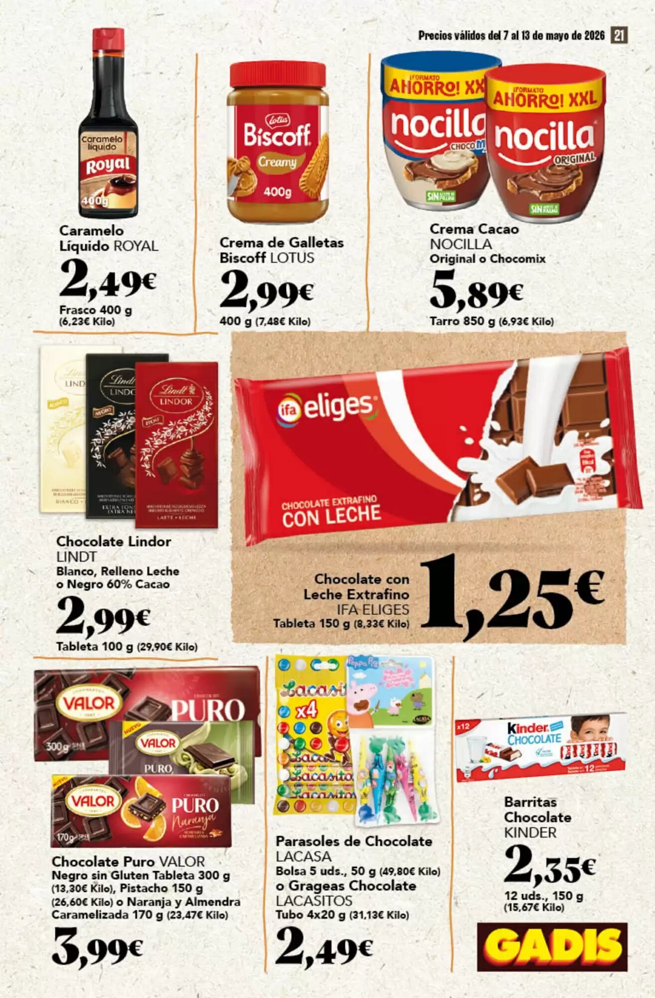 Folleto promocional de Gadis válido desde el 07/05/2026 - Página 21.