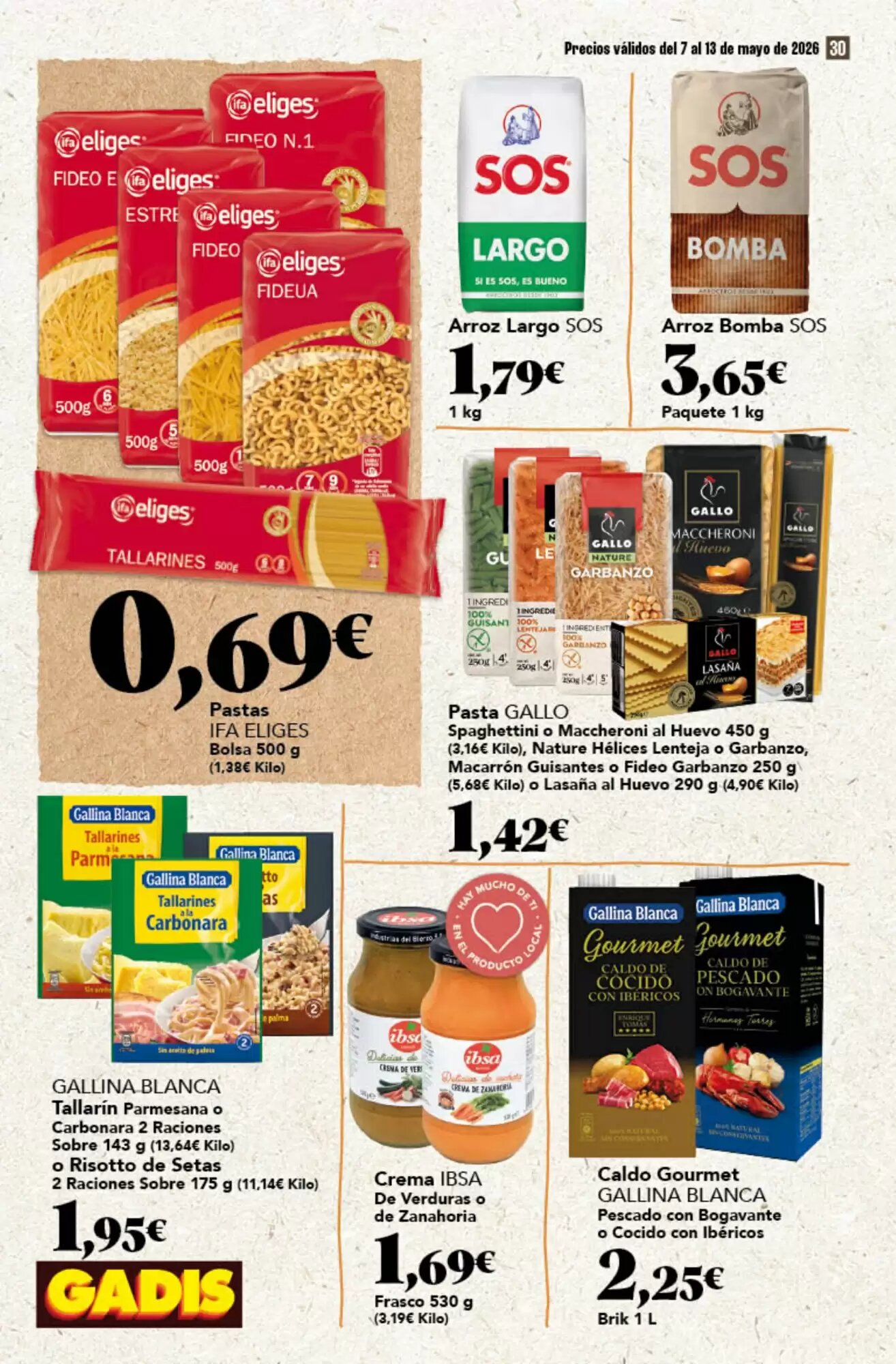 Folleto promocional de Gadis válido desde el 07/05/2026 - Página 30.