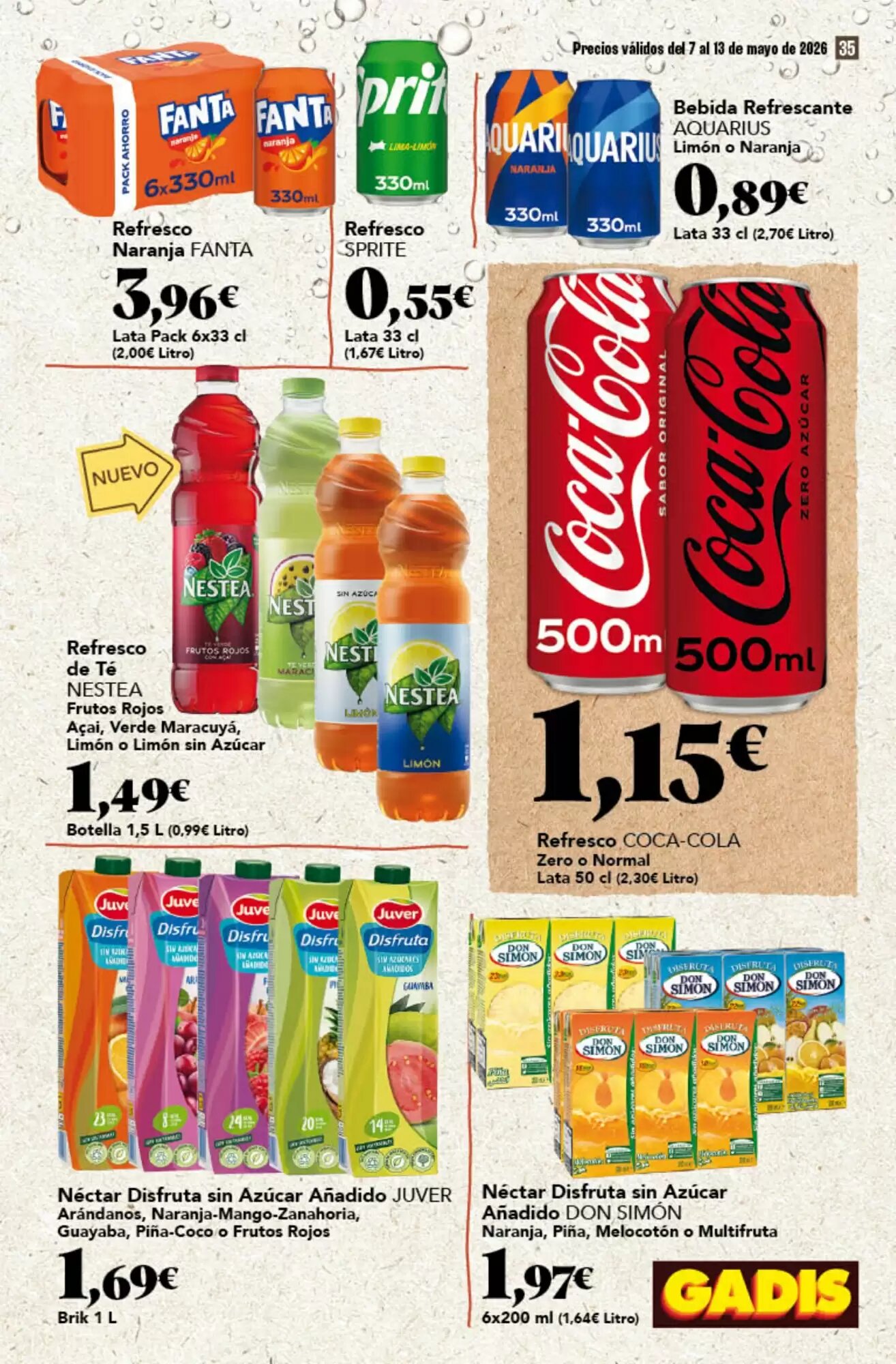 Folleto promocional de Gadis válido desde el 07/05/2026 - Página 35.