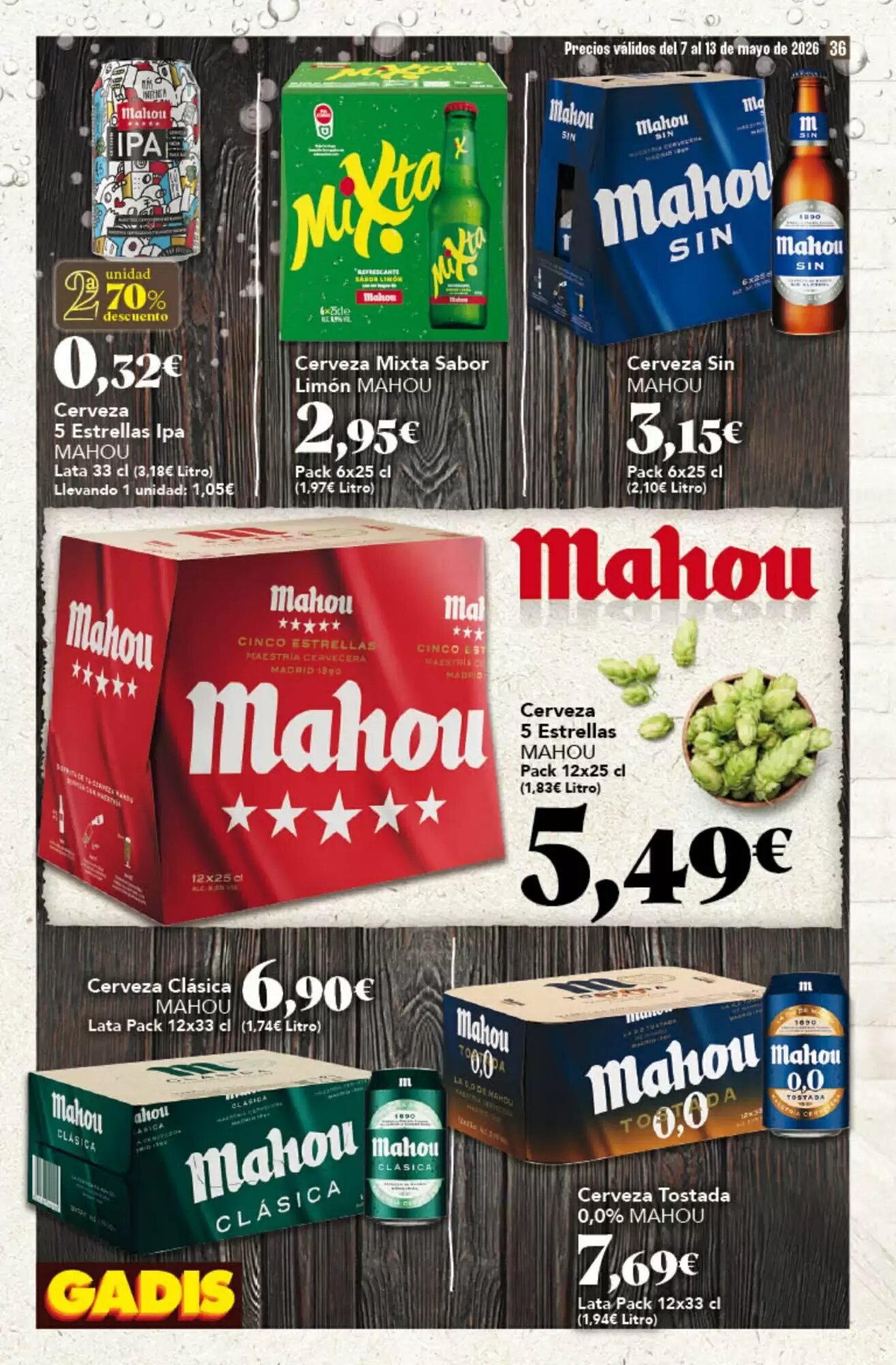 Folleto promocional de Gadis válido desde el 07/05/2026 - Página 36.
