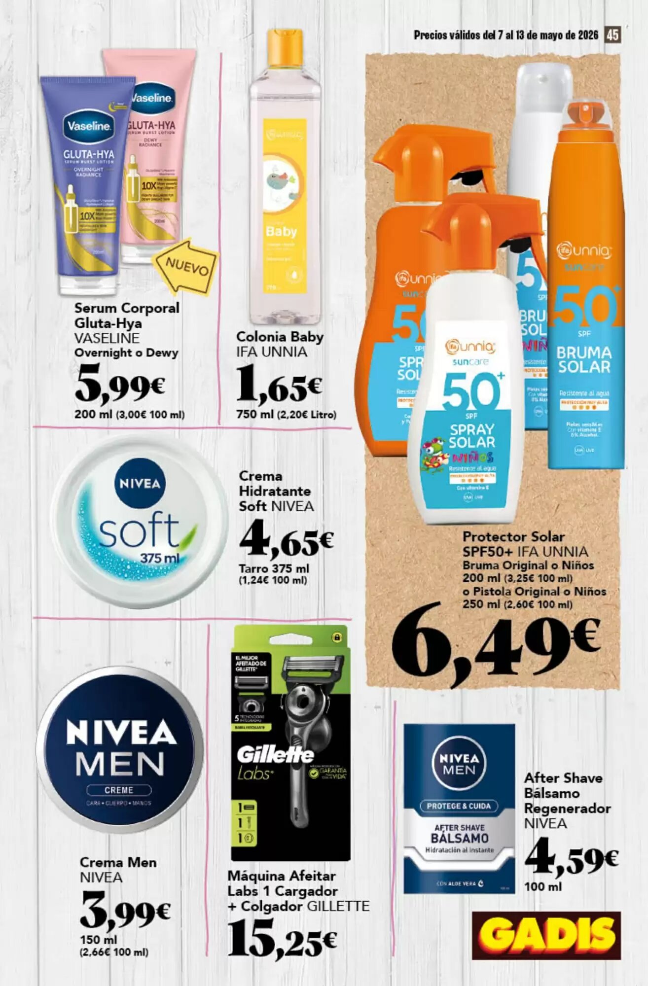 Folleto promocional de Gadis válido desde el 07/05/2026 - Página 45.
