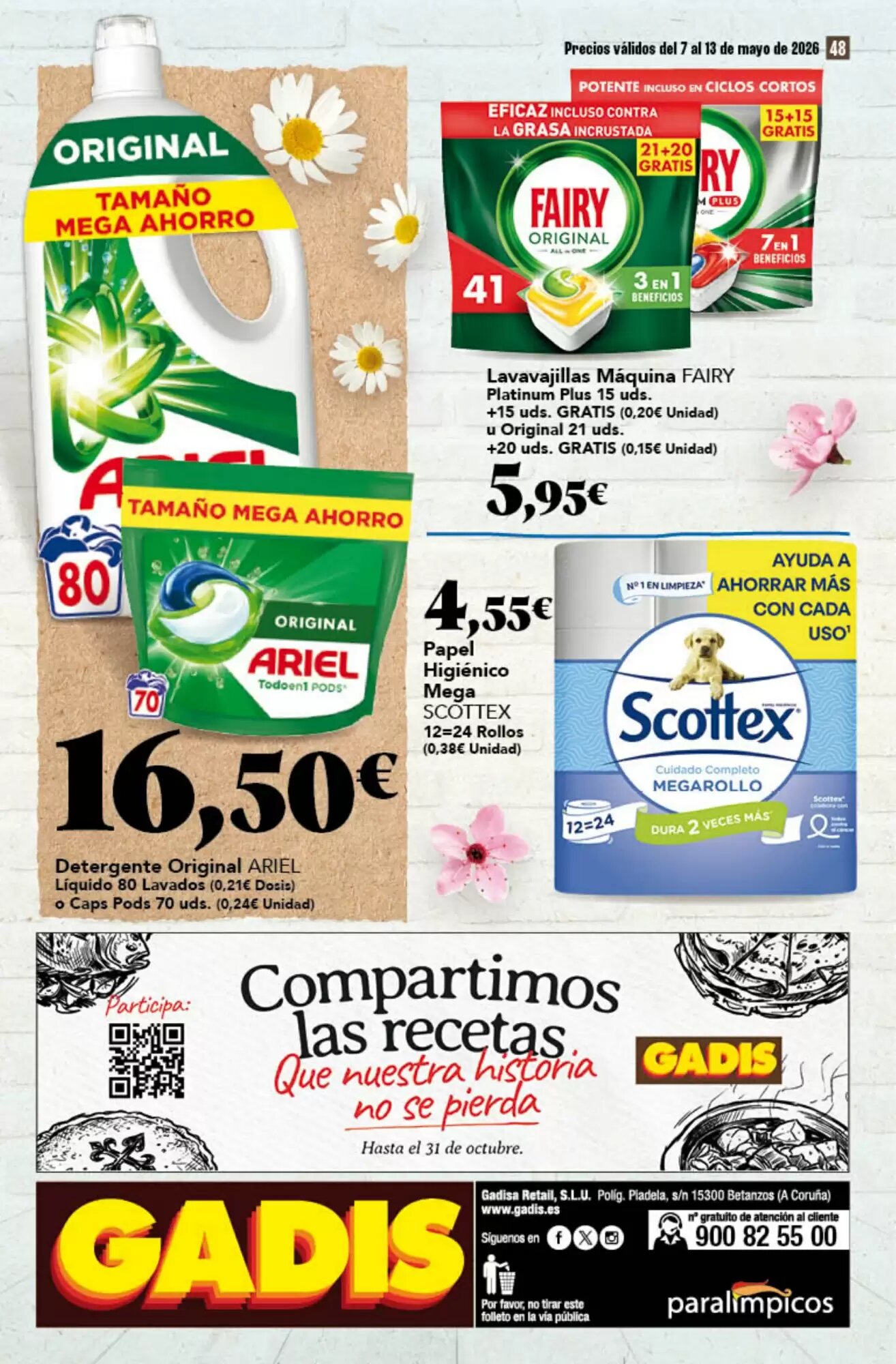Folleto promocional de Gadis válido desde el 07/05/2026 - Página 48.
