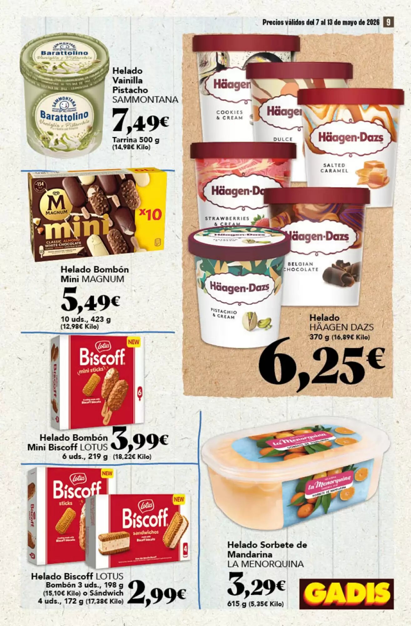 Folleto promocional de Gadis válido desde el 07/05/2026 - Página 9.