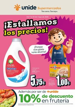 Folleto promocional de Unide Supermercados válido desde el 07/05/2026