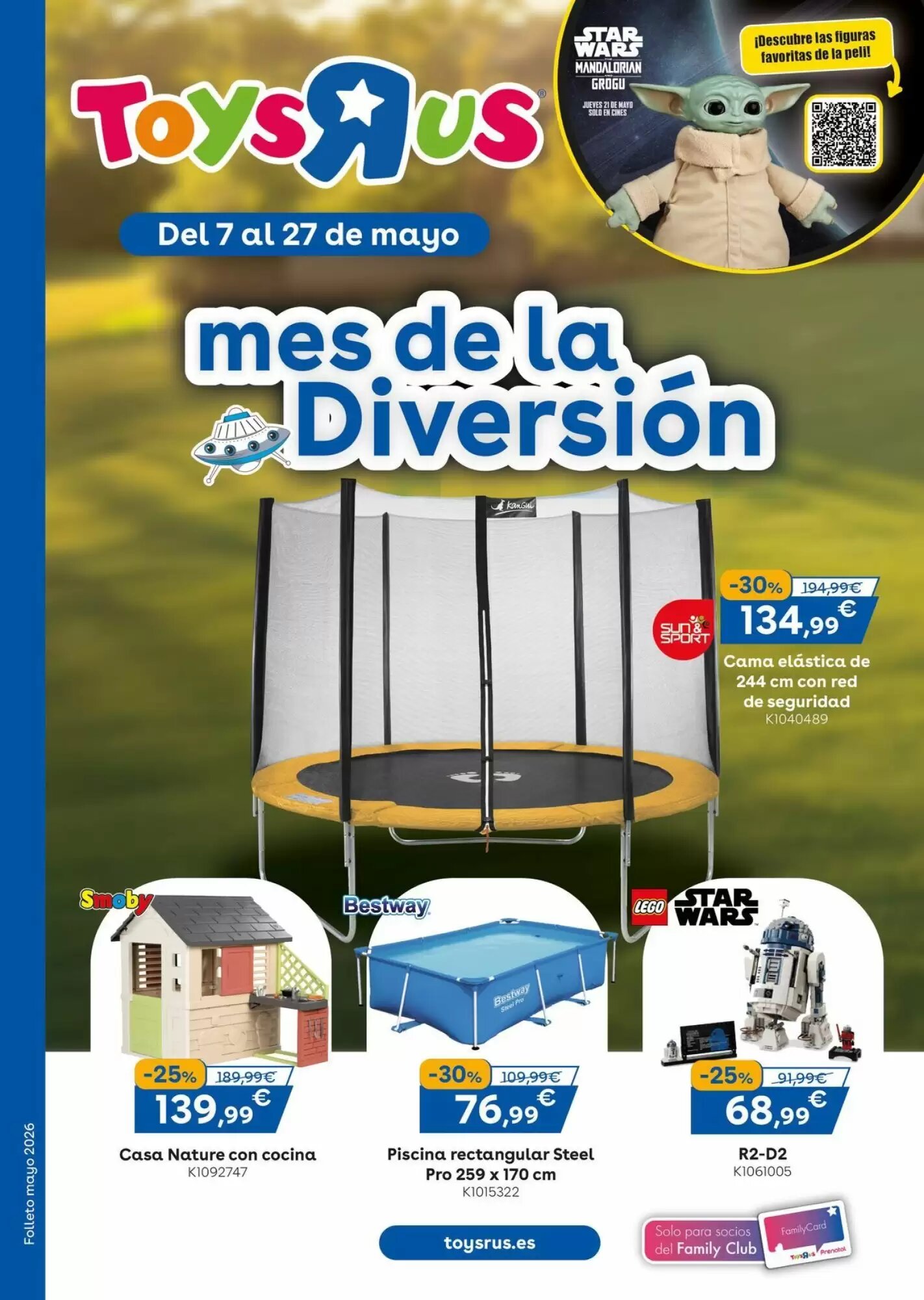 Folleto promocional de ToysRus válido desde el 07/05/2026 - Página 1.