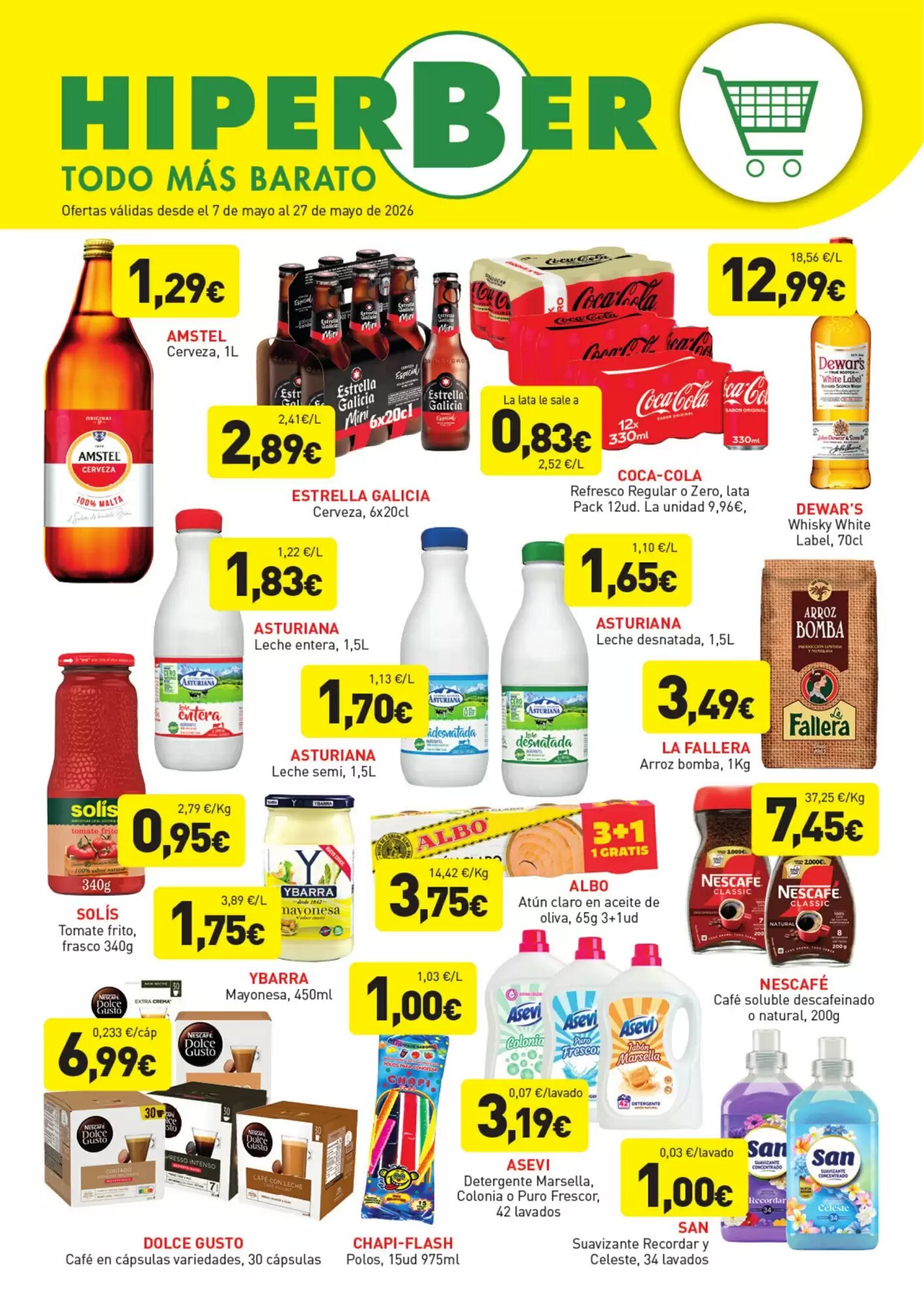 Folleto promocional de Hiperber válido desde el 07/05/2026 - Página 1.