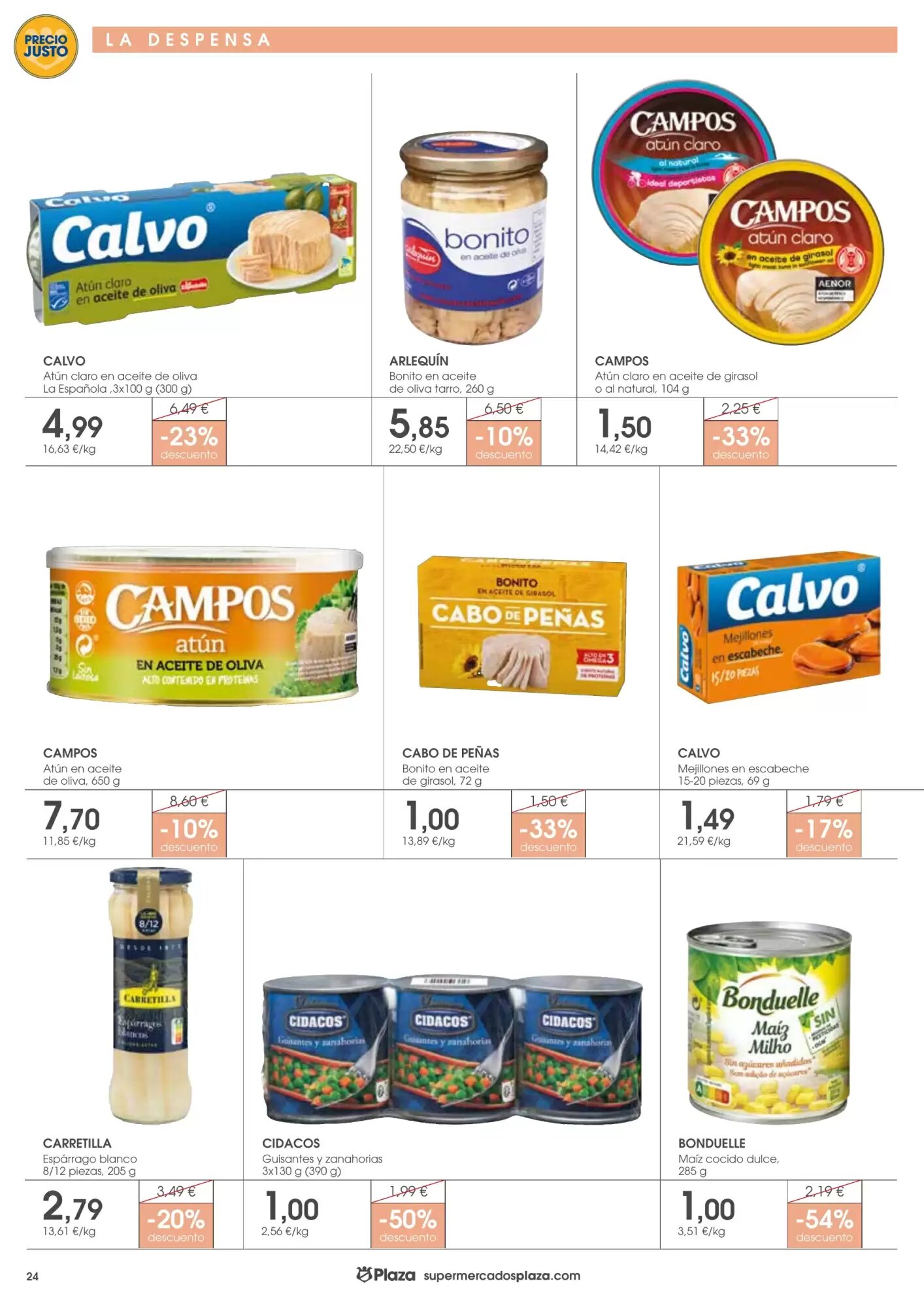 Folleto promocional de Supermercados Plaza válido desde el 07/05/2026 - Página 24.