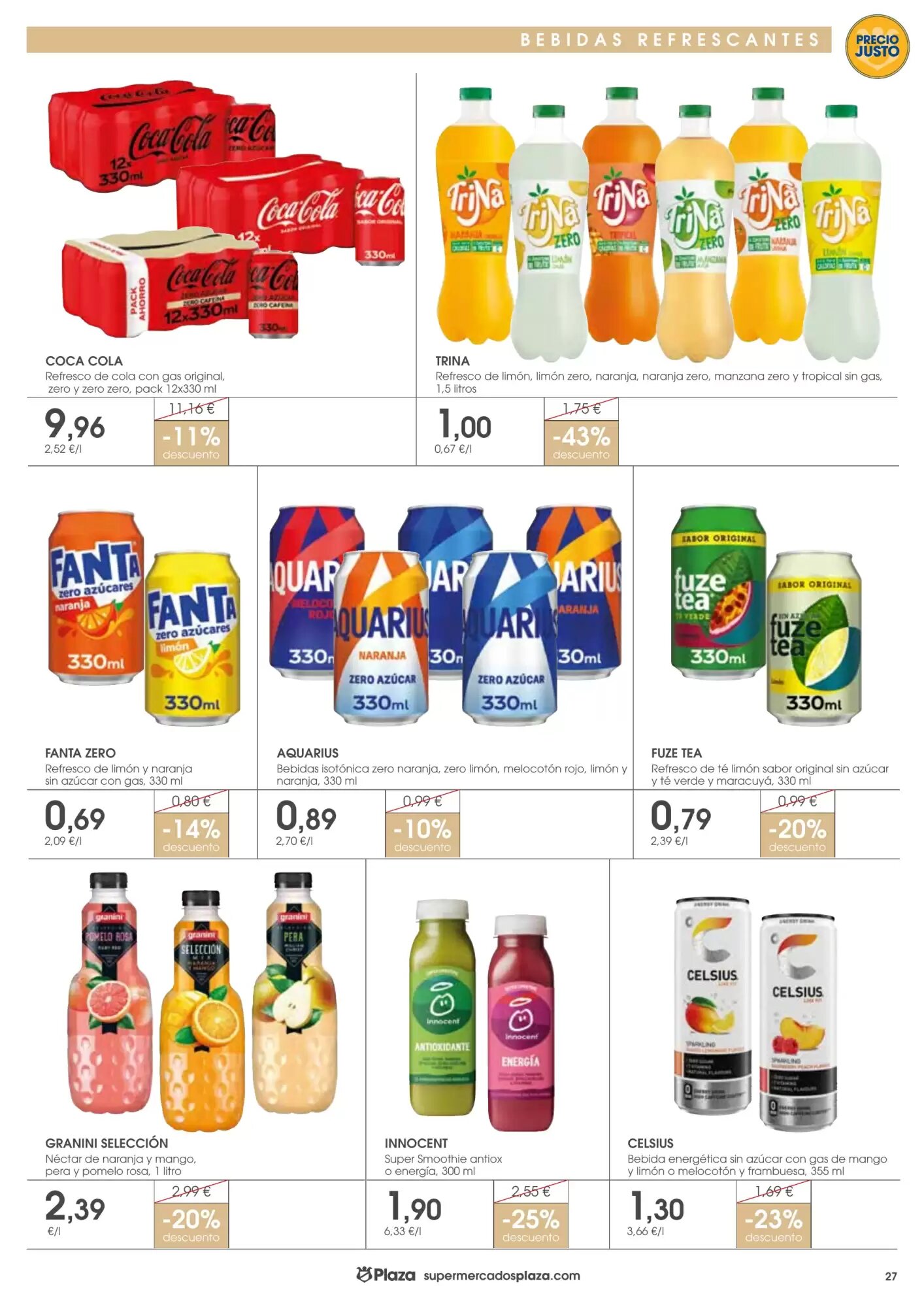 Folleto promocional de Supermercados Plaza válido desde el 07/05/2026 - Página 27.