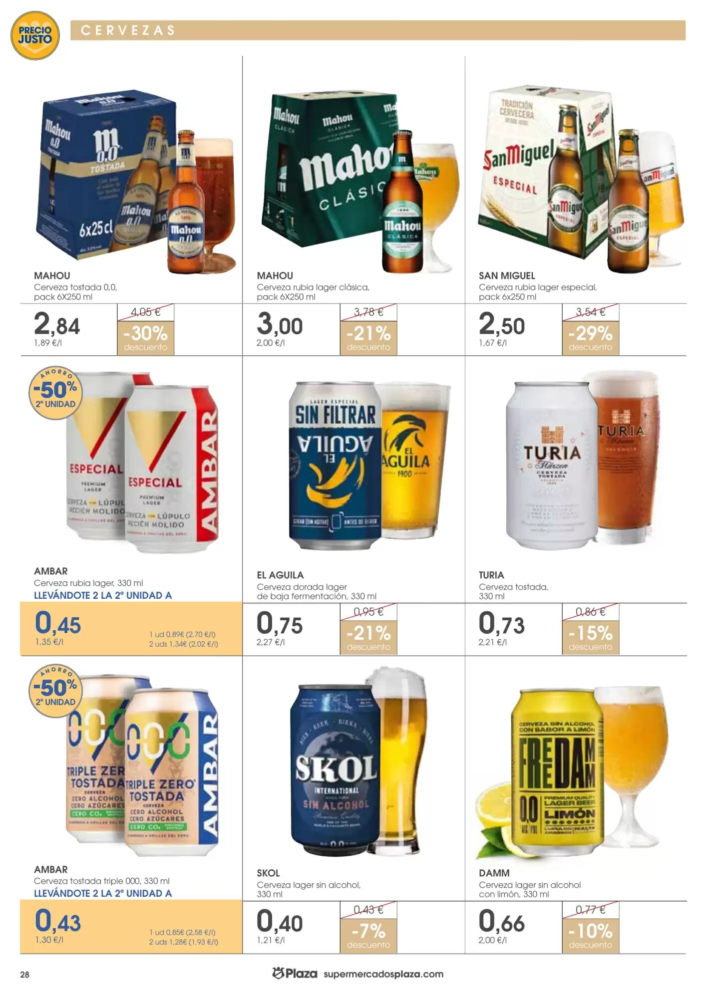 Folleto promocional de Supermercados Plaza válido desde el 07/05/2026 - Página 28.