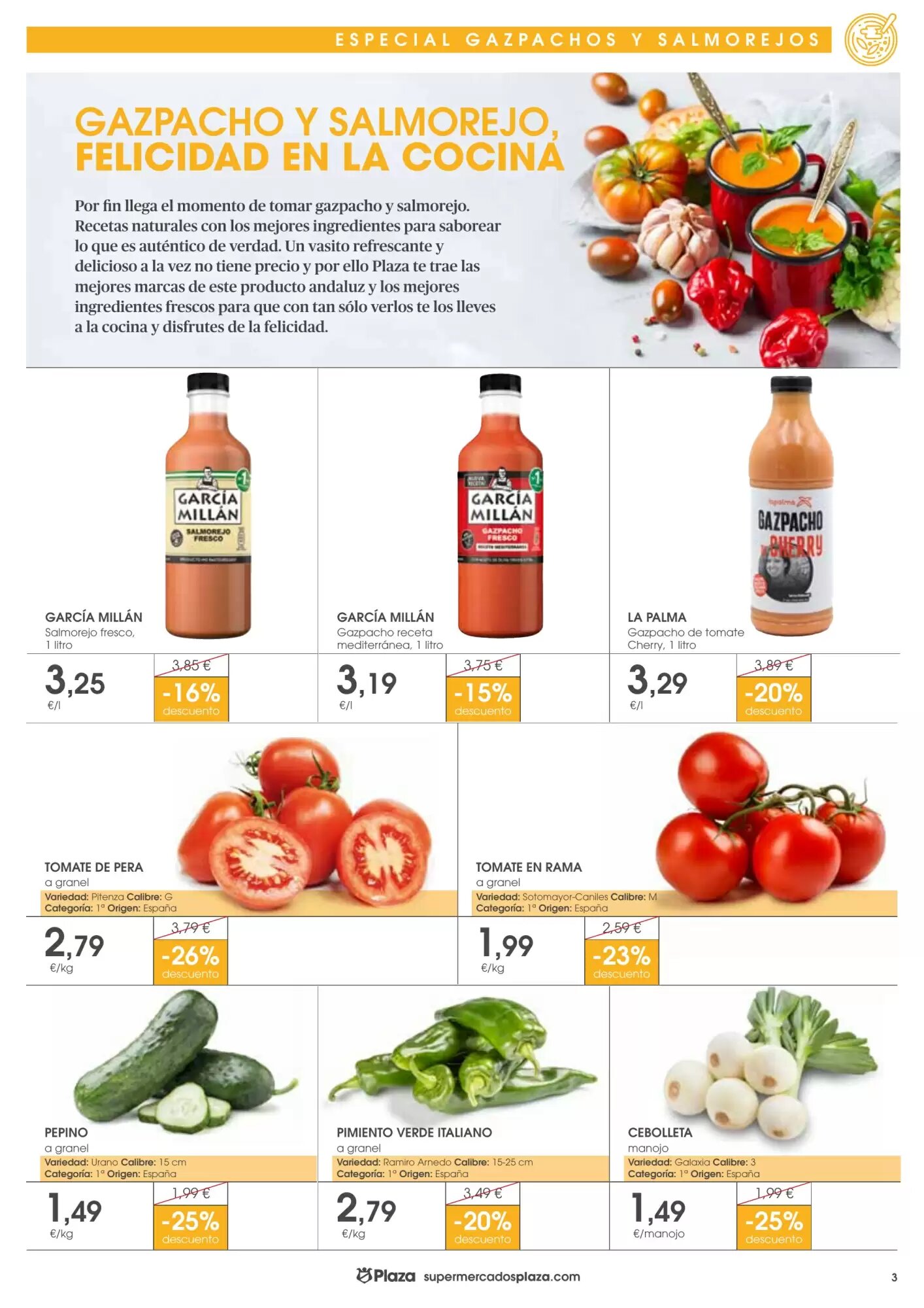 Folleto promocional de Supermercados Plaza válido desde el 07/05/2026 - Página 3.