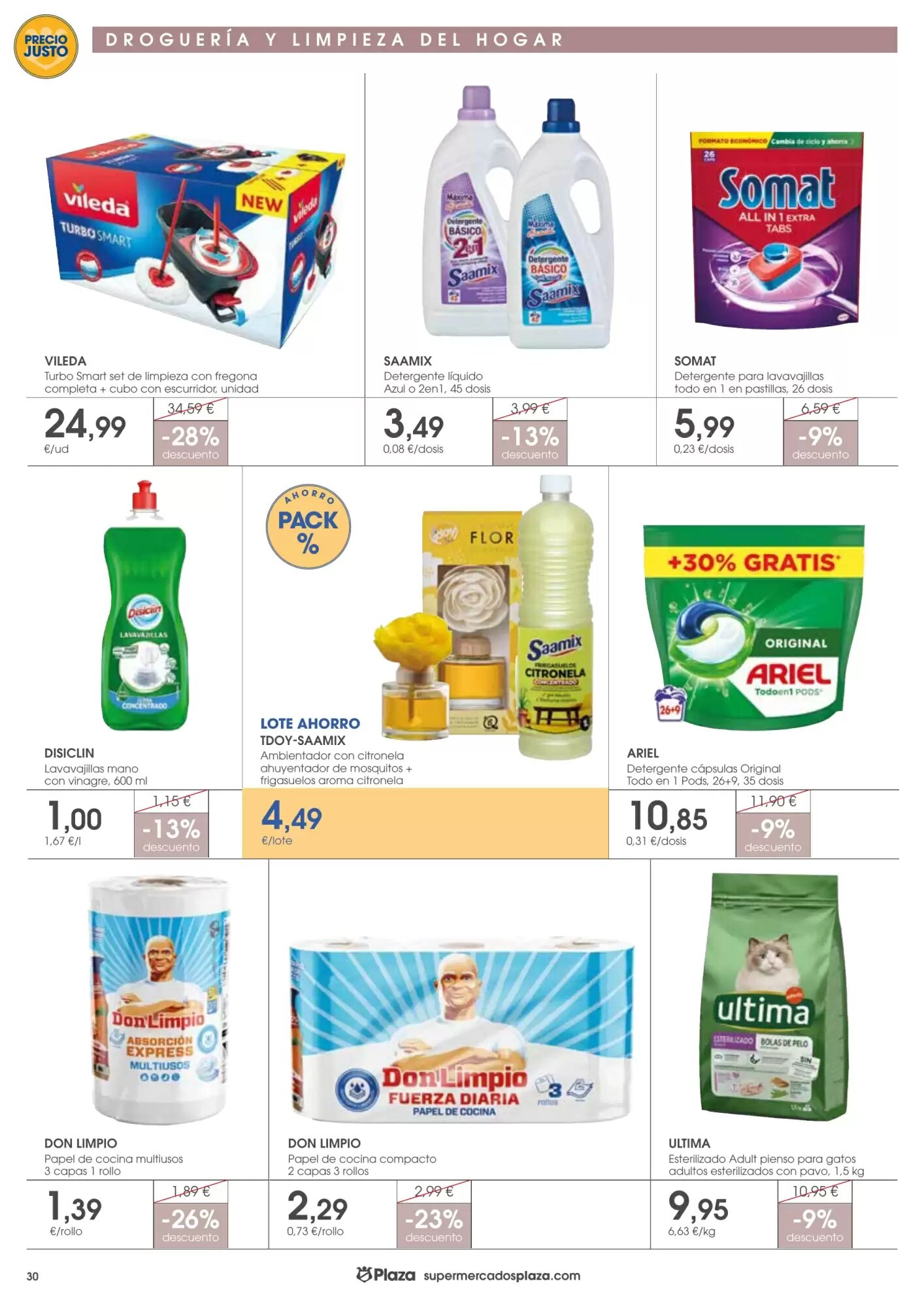 Folleto promocional de Supermercados Plaza válido desde el 07/05/2026 - Página 30.