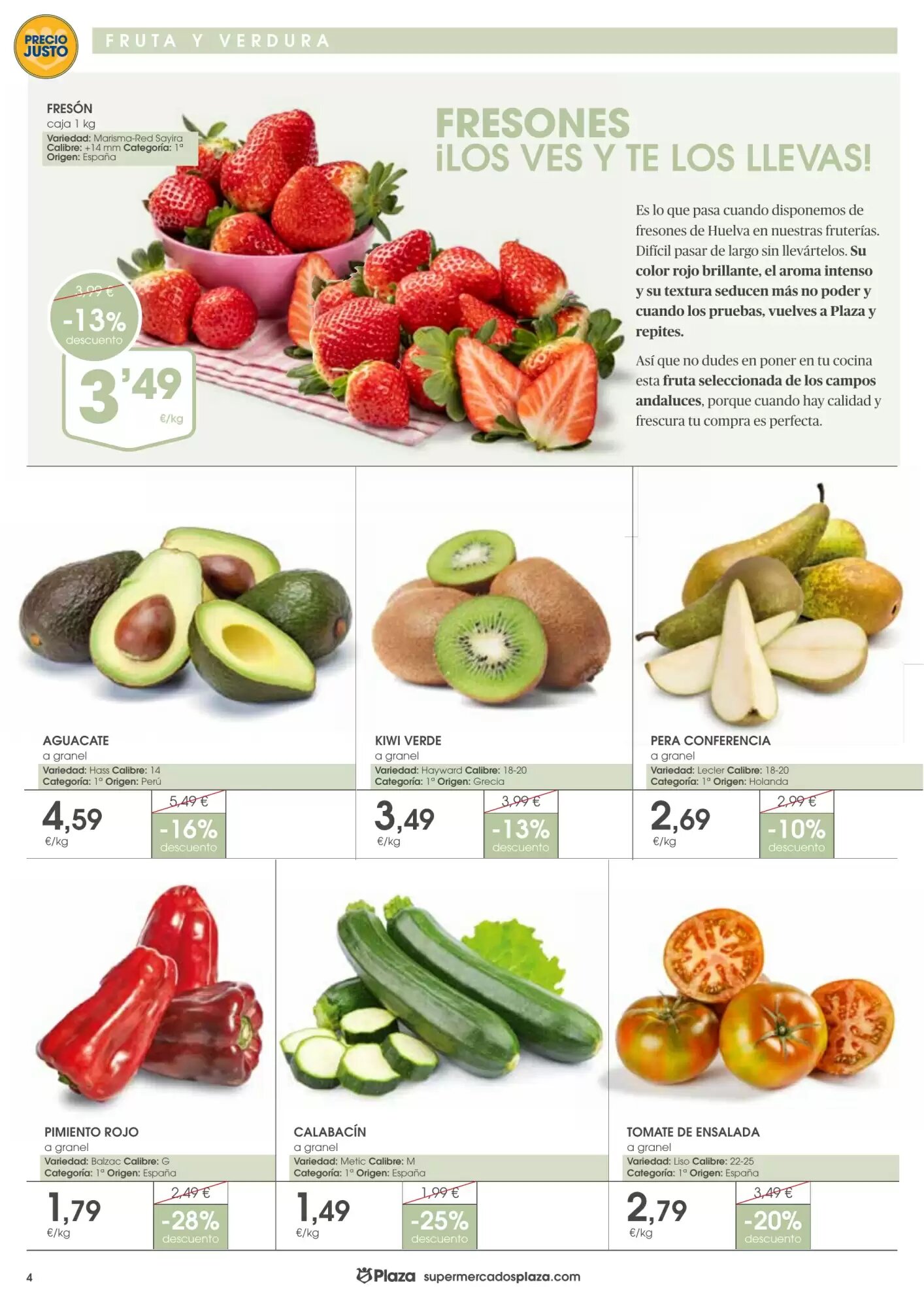 Folleto promocional de Supermercados Plaza válido desde el 07/05/2026 - Página 4.