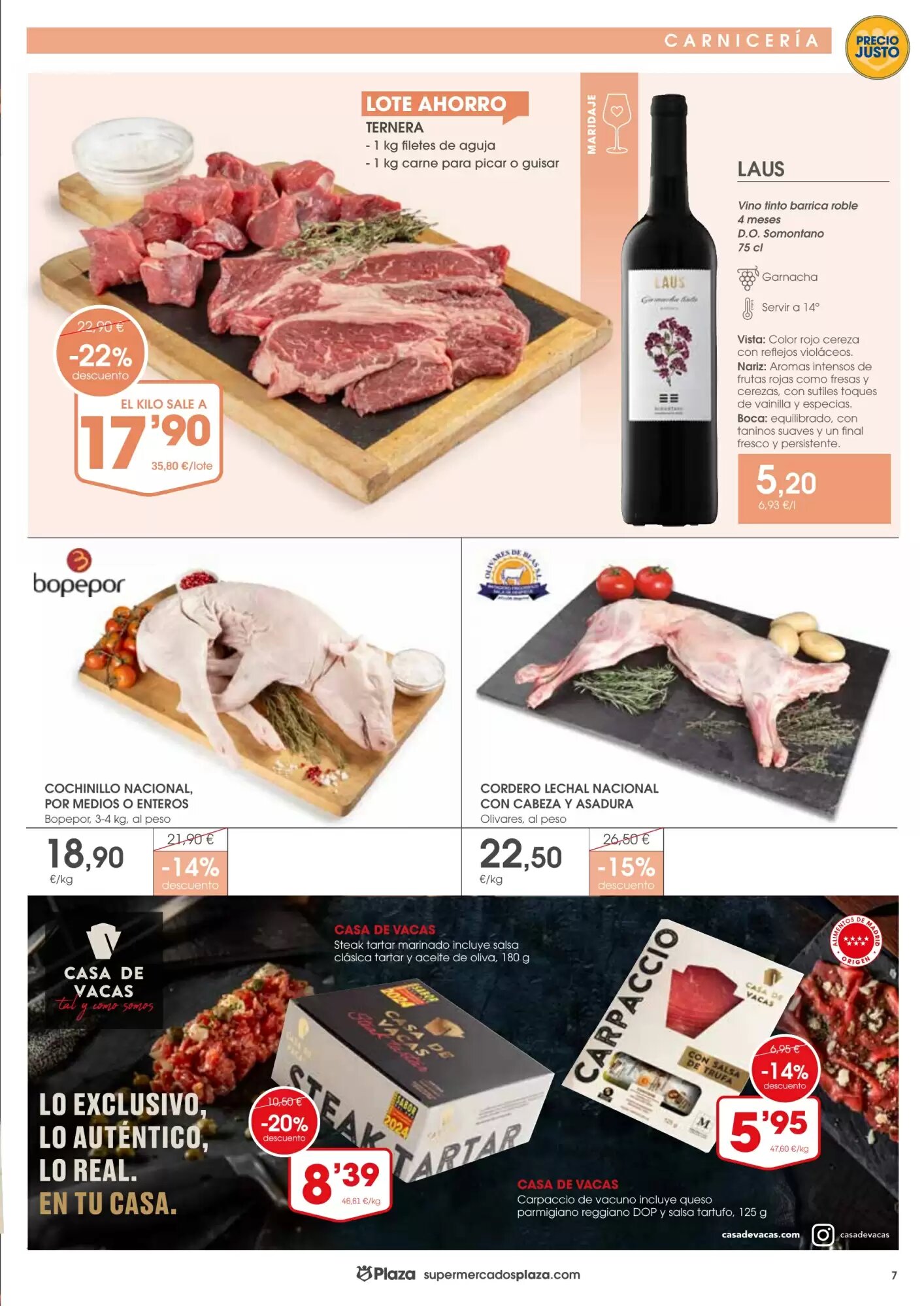 Folleto promocional de Supermercados Plaza válido desde el 07/05/2026 - Página 7.