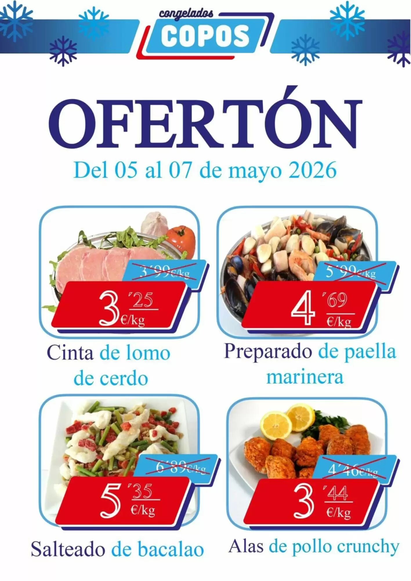 Folleto promocional de Congelados Copos válido desde el 07/05/2026 - Página 3.