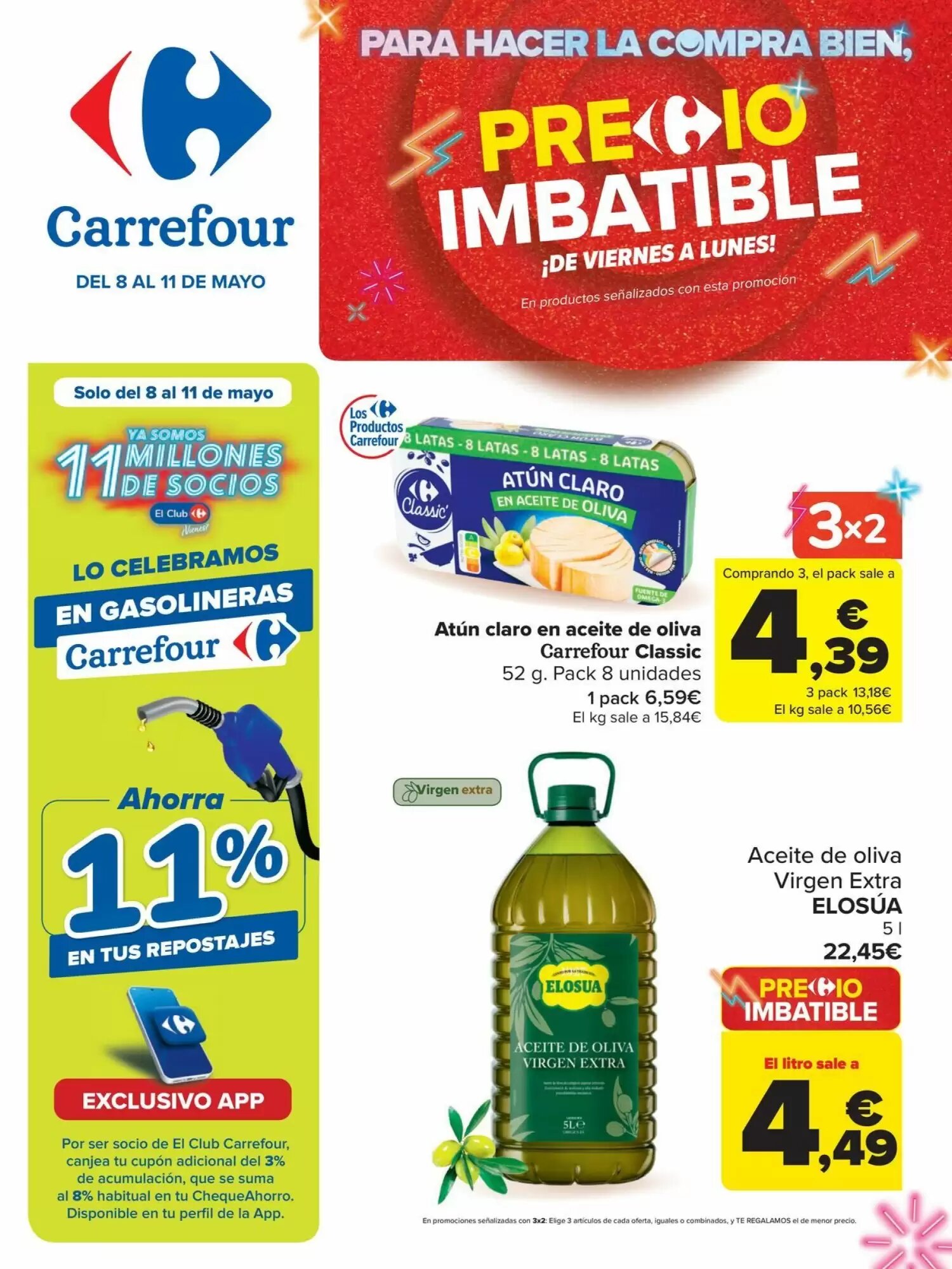 Folleto promocional de Carrefour válido desde el 08/05/2026 - Página 1.
