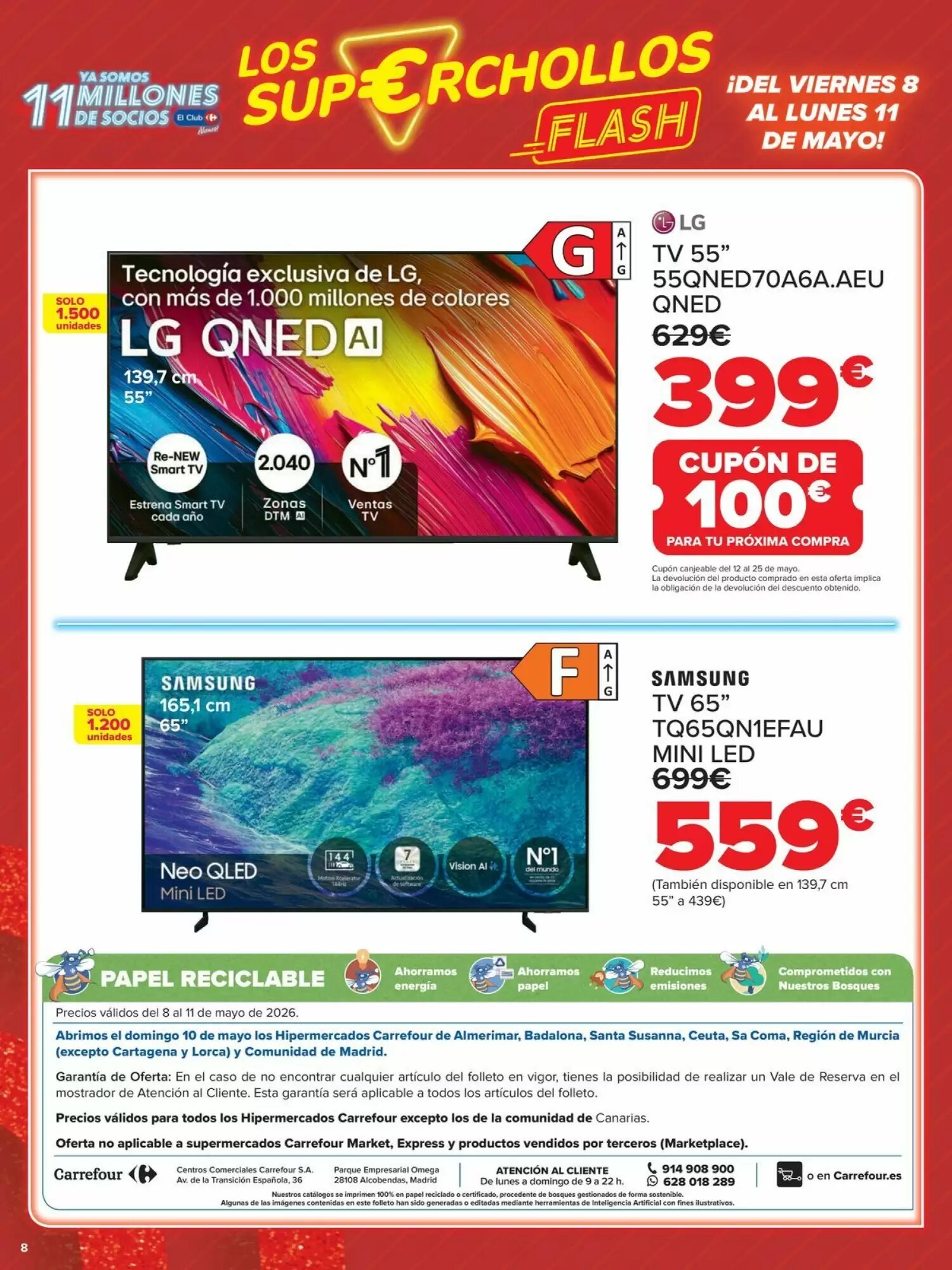 Folleto promocional de Carrefour válido desde el 08/05/2026 - Página 8.