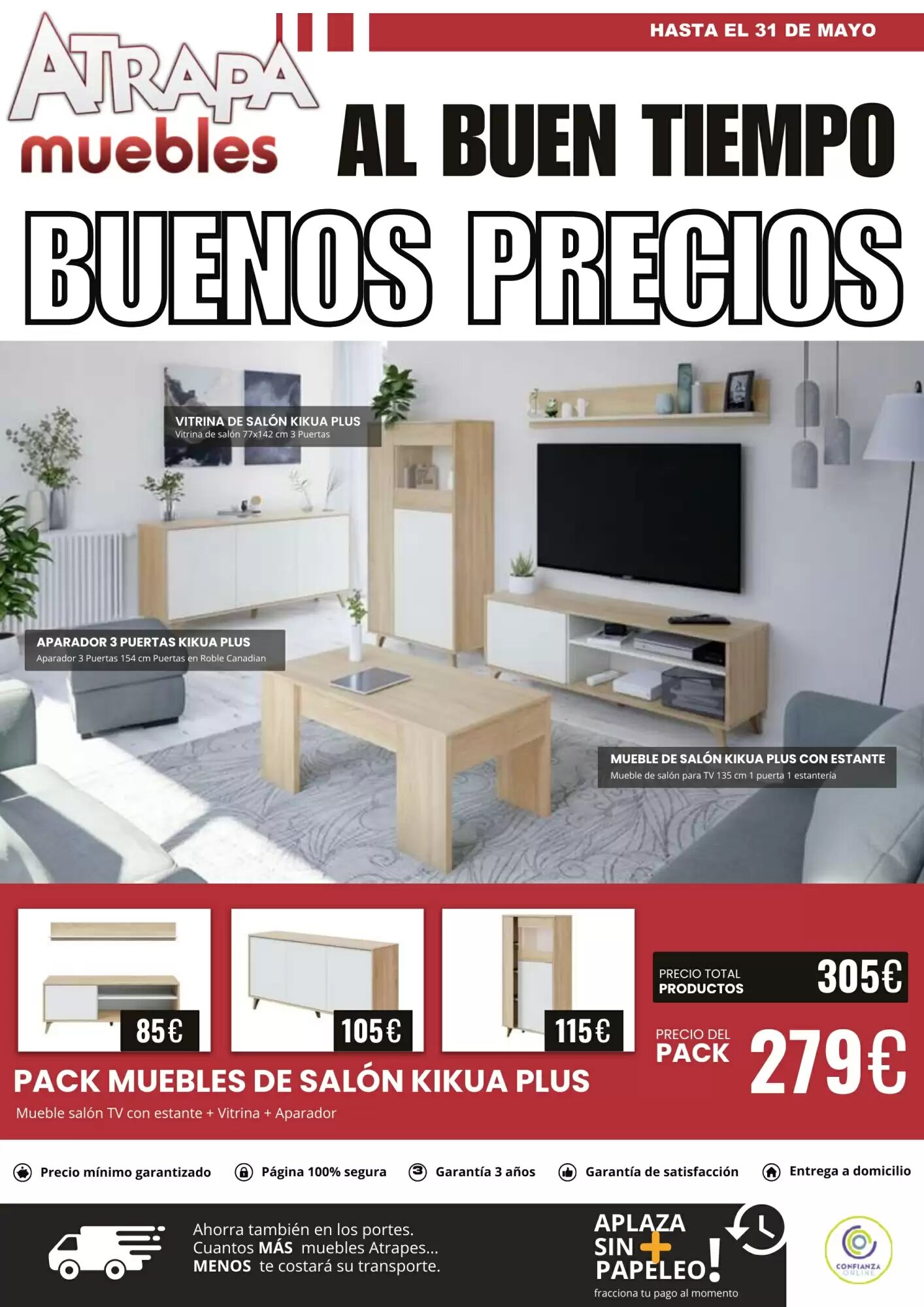 Folleto promocional de Atrapamuebles válido desde el 08/05/2026 - Página 1.