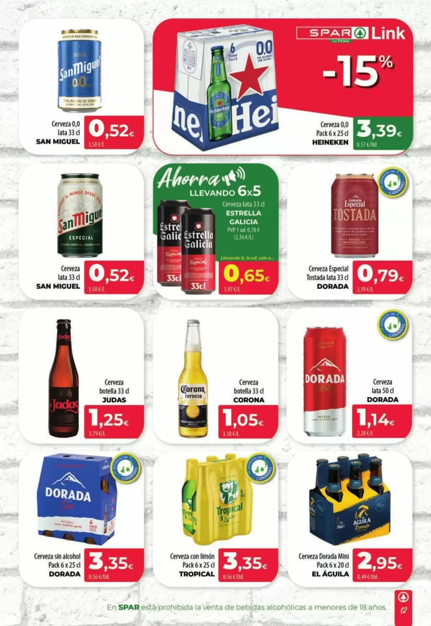 Folleto promocional de Spar La Palma válido desde el 08/05/2026 - Página 12.