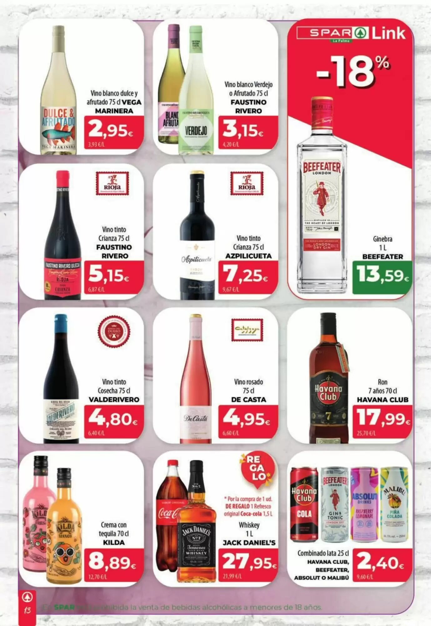 Folleto promocional de Spar La Palma válido desde el 08/05/2026 - Página 13.