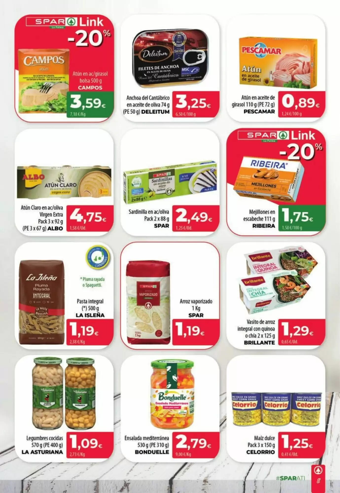 Folleto promocional de Spar La Palma válido desde el 08/05/2026 - Página 8.