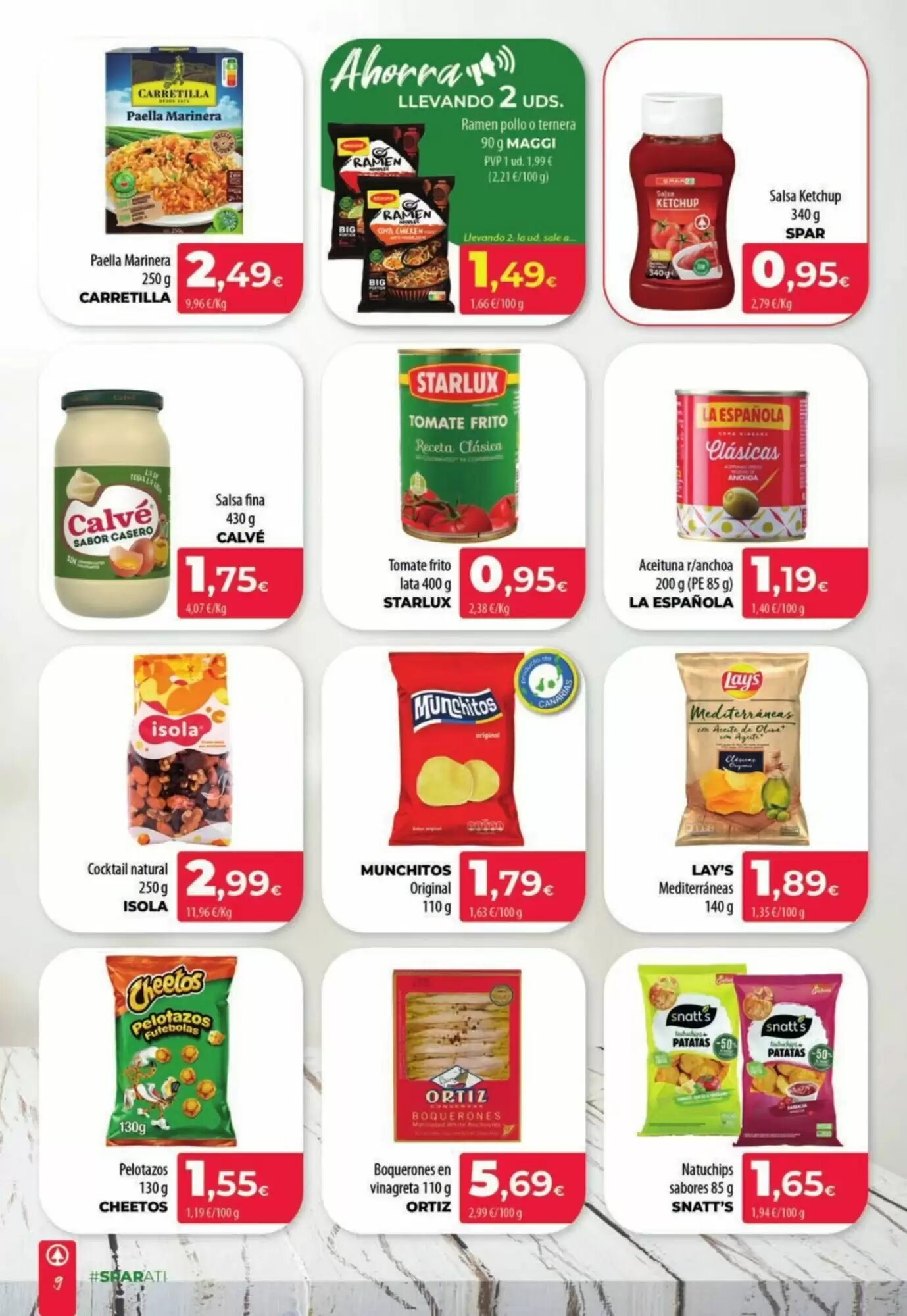 Folleto promocional de Spar La Palma válido desde el 08/05/2026 - Página 9.