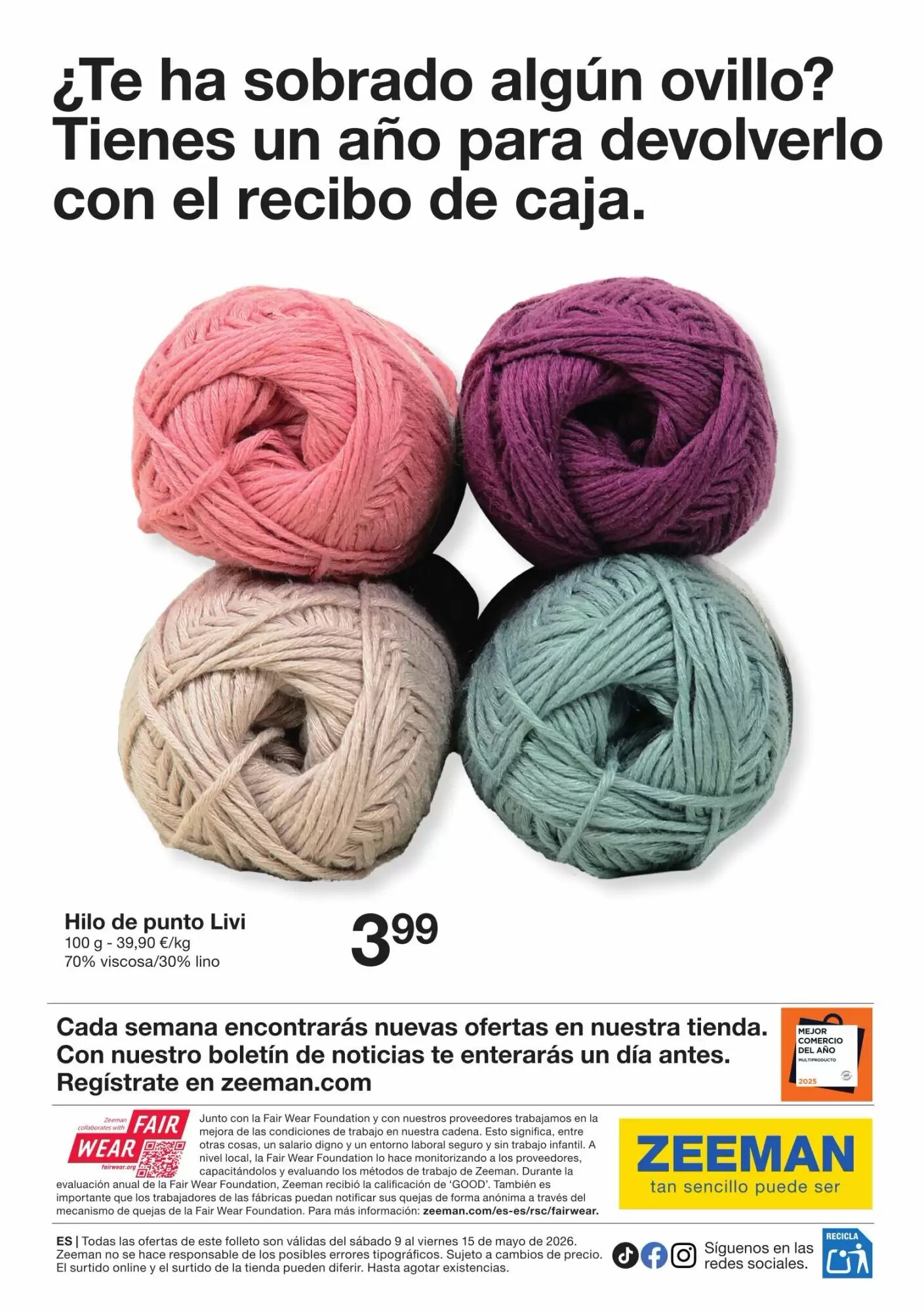 Folleto promocional de Zeeman válido desde el 09/05/2026 - Página 12.