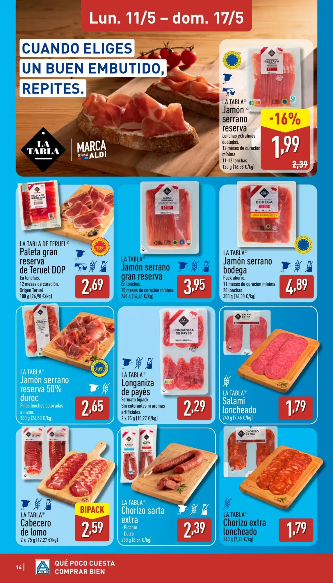 Folleto promocional de ALDI válido desde el 11/05/2026 - Página 14.