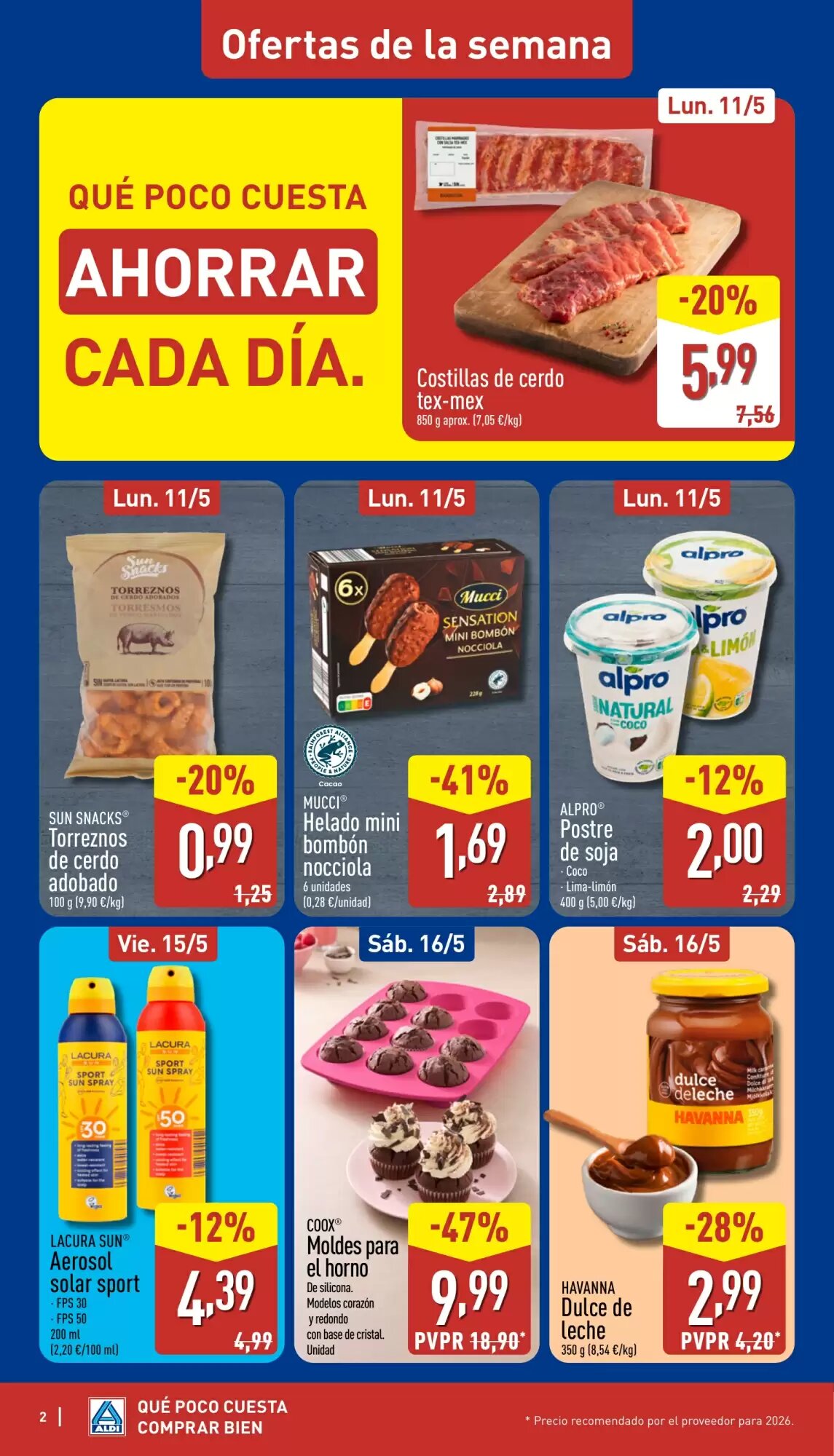 Folleto promocional de ALDI válido desde el 11/05/2026 - Página 2.