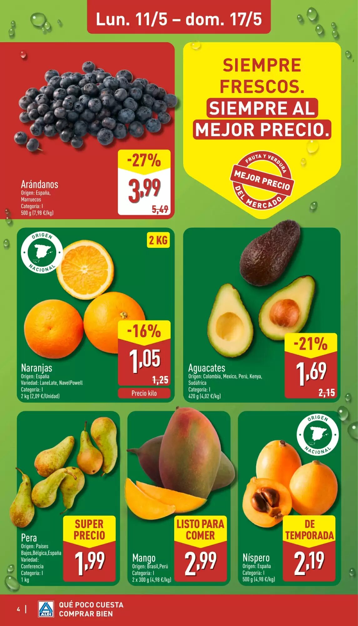 Folleto promocional de ALDI válido desde el 11/05/2026 - Página 4.