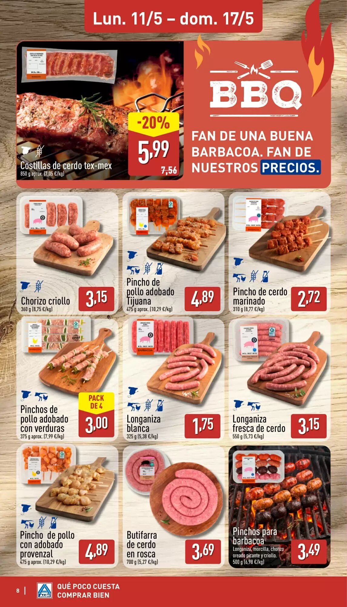 Folleto promocional de ALDI válido desde el 11/05/2026 - Página 8.
