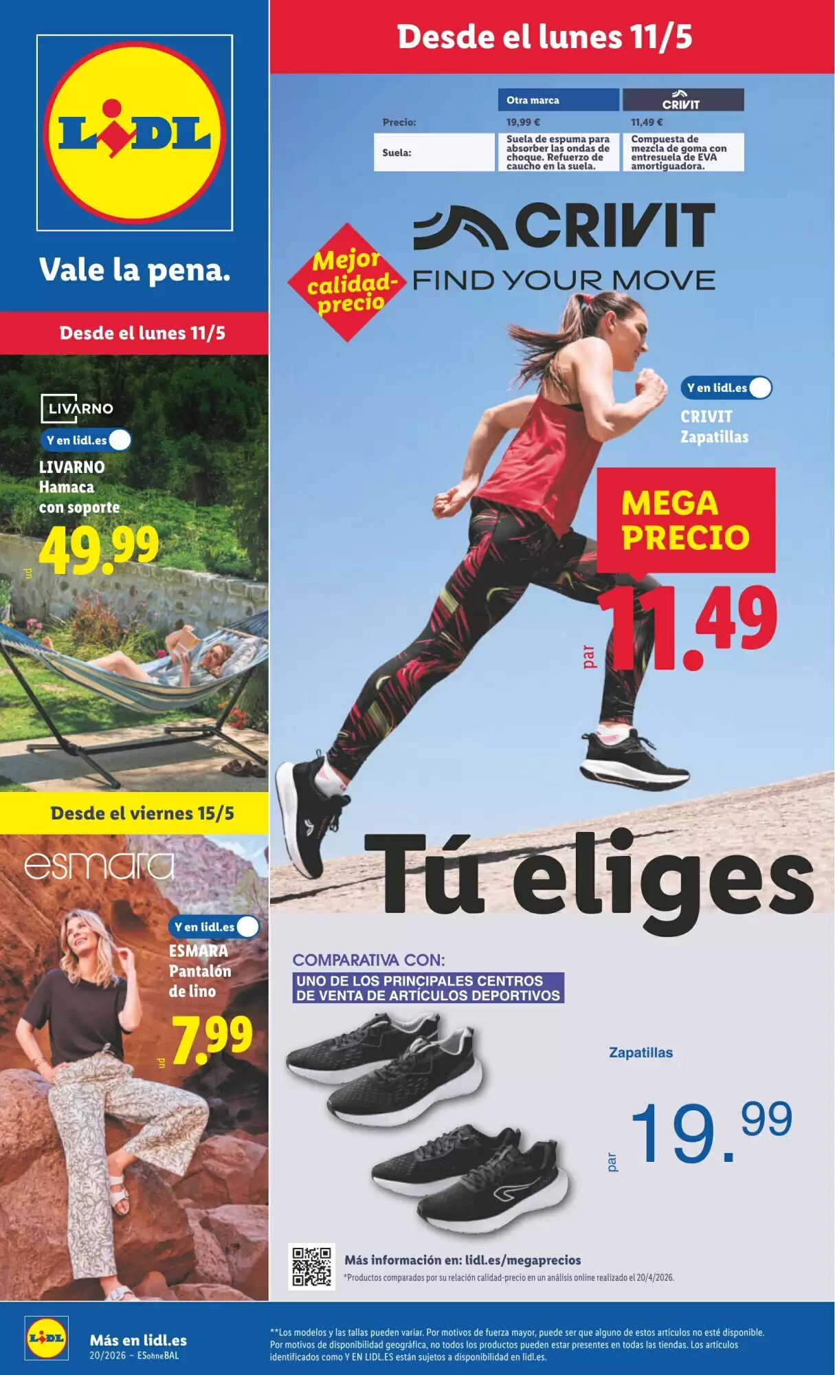 Folleto promocional de Lidl válido desde el 11/05/2026 - Página 1.