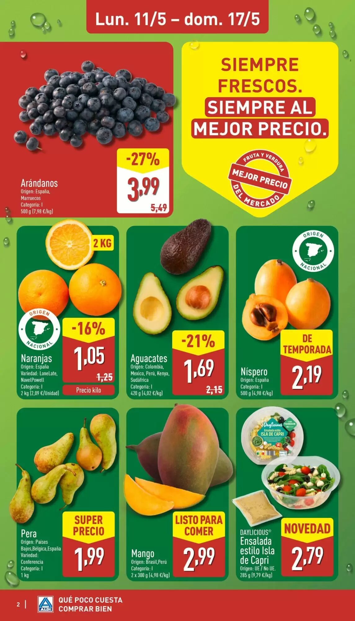 Folleto promocional de ALDI válido desde el 11/05/2026 - Página 2.