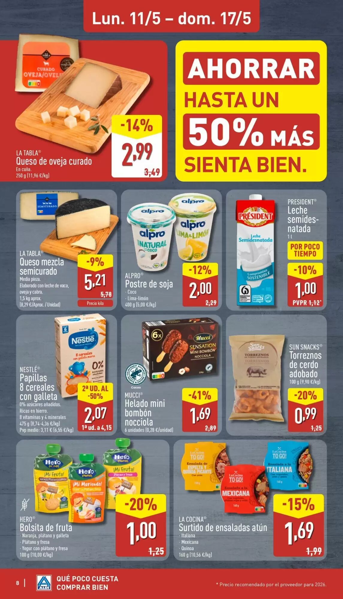 Folleto promocional de ALDI válido desde el 11/05/2026 - Página 8.