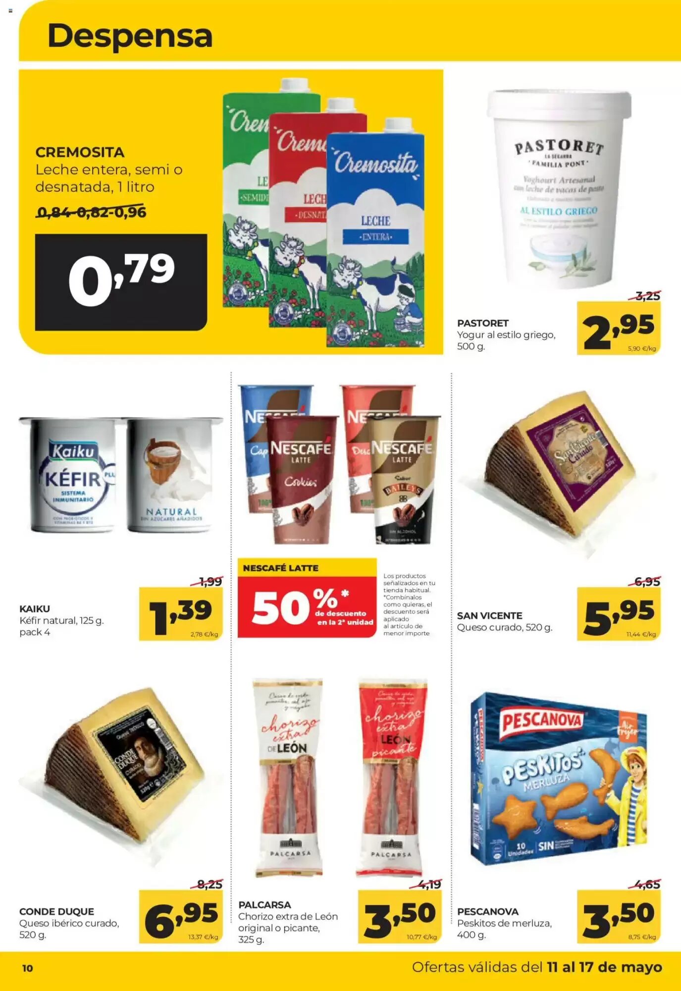 Folleto promocional de Alimerka válido desde el 11/05/2026 - Página 10.