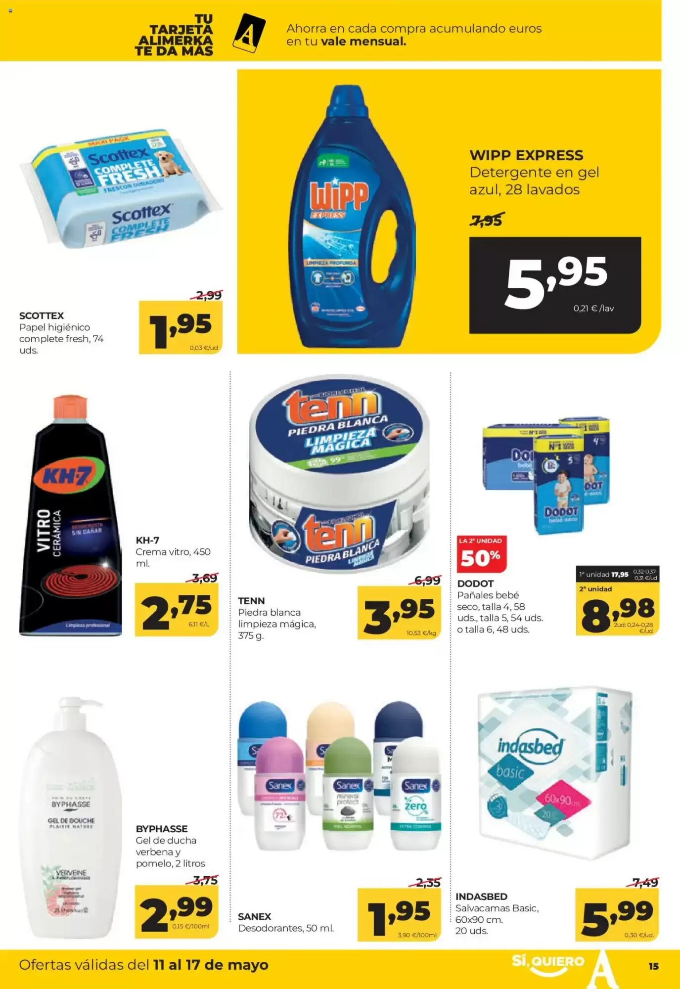 Folleto promocional de Alimerka válido desde el 11/05/2026 - Página 15.