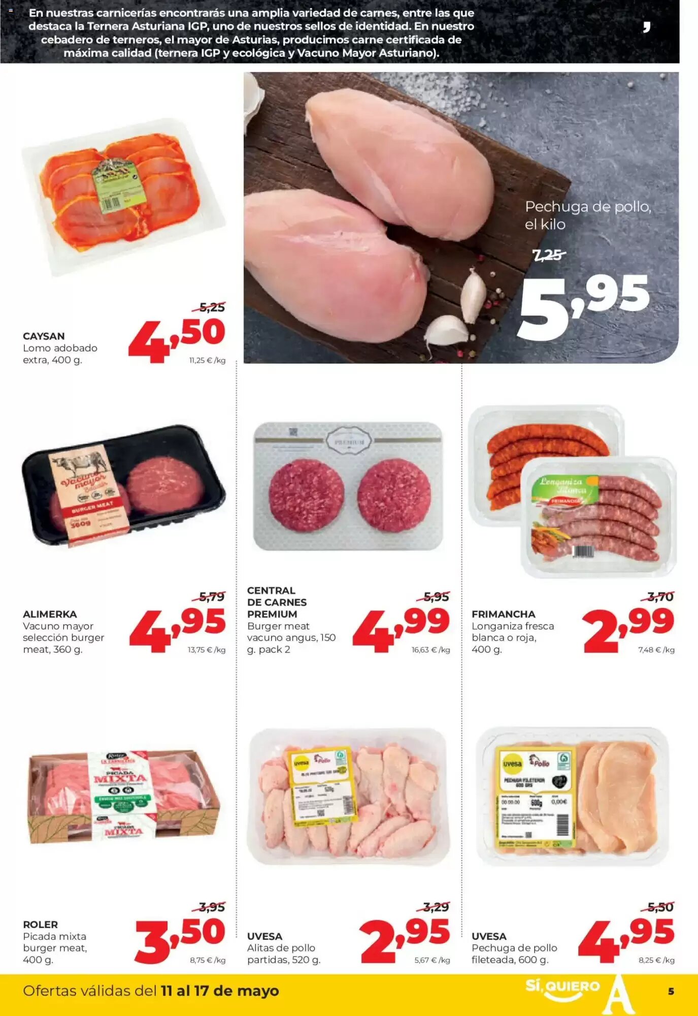 Folleto promocional de Alimerka válido desde el 11/05/2026 - Página 5.