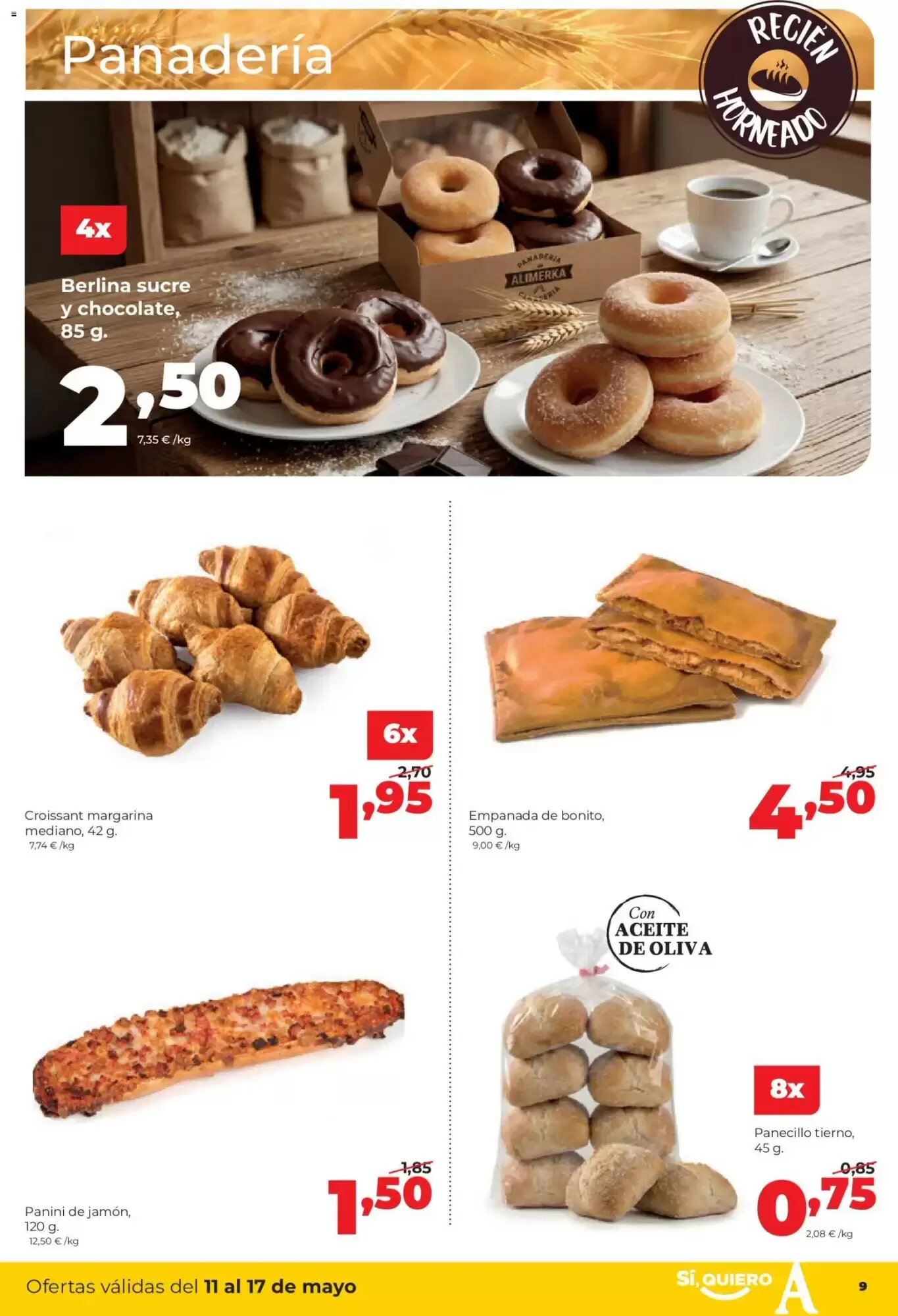Folleto promocional de Alimerka válido desde el 11/05/2026 - Página 9.