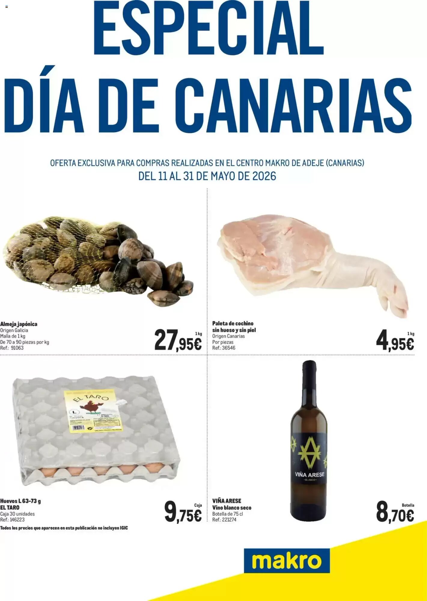 Folleto promocional de Makro válido desde el 11/05/2026 - Página 1.