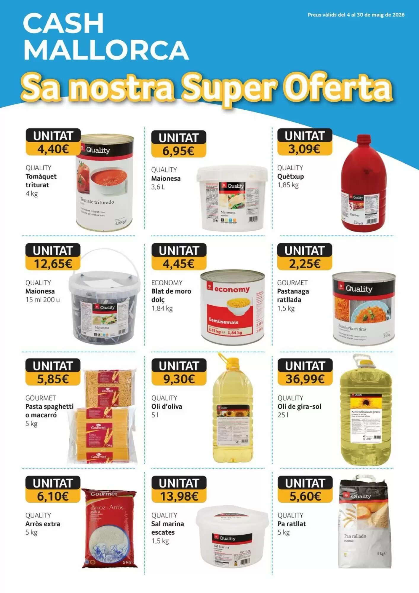 Folleto promocional de GM Cash & Carry válido desde el 12/05/2026 - Página 1.