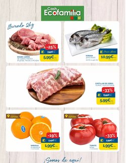 Folleto promocional de Cash Ecofamilia válido desde el 12/05/2026