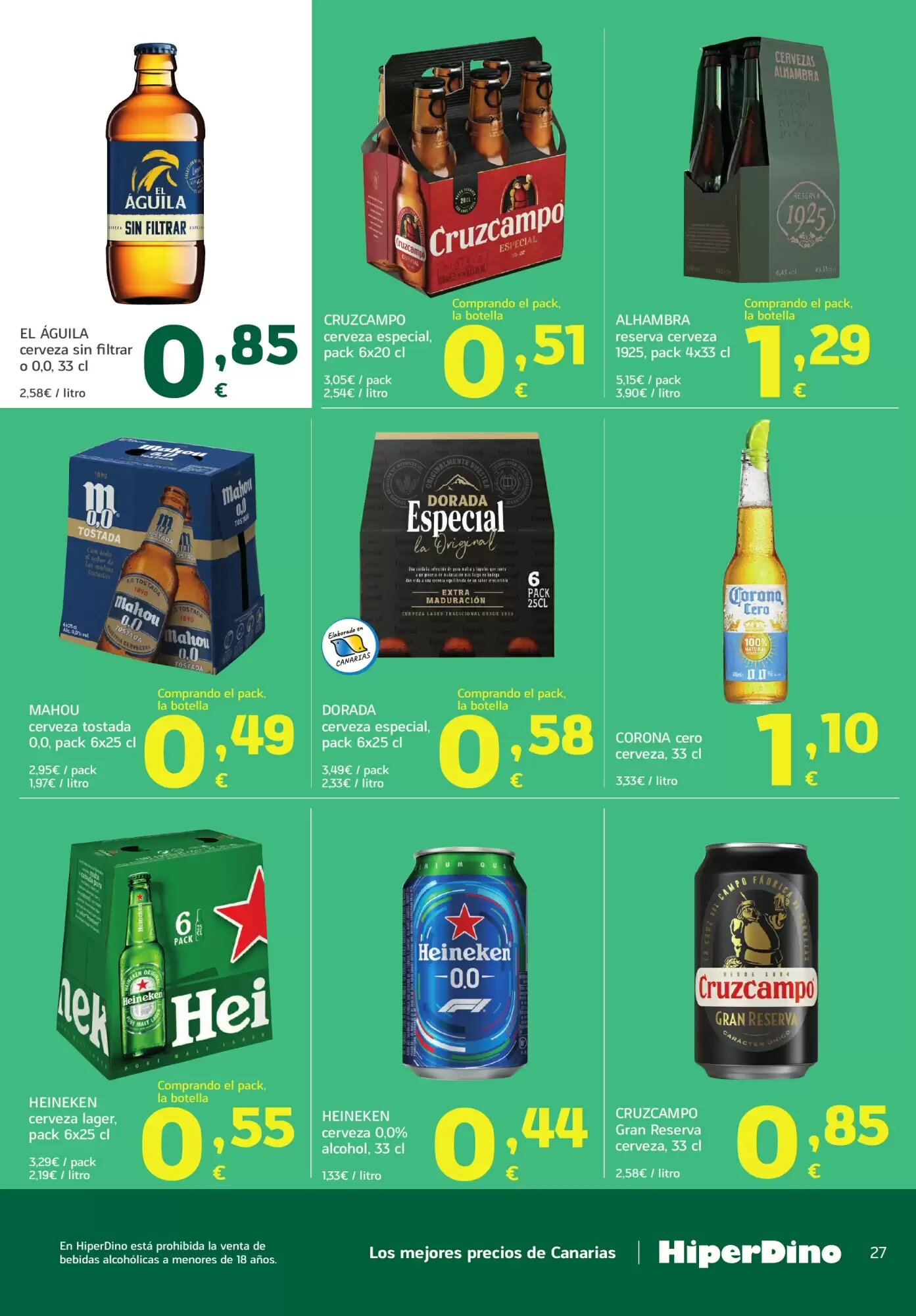 Folleto promocional de HiperDino válido desde el 12/05/2026 - Página 27.