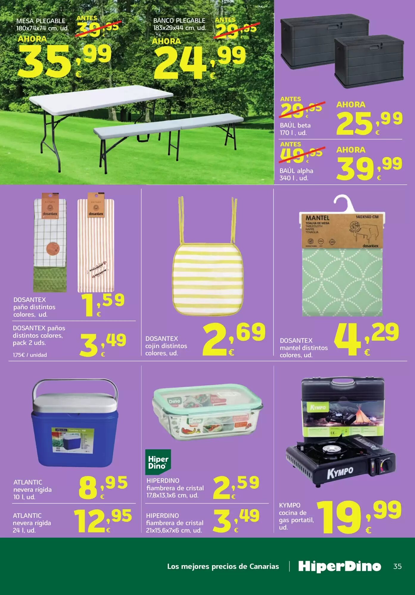 Folleto promocional de HiperDino válido desde el 12/05/2026 - Página 35.